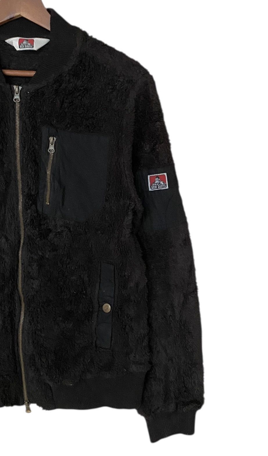 Ben Davis Vintage Brand Ben Davis Fur Bomber Jacket 2000s Size US M / EU 48-50 / 2 - 3 Thumbnail