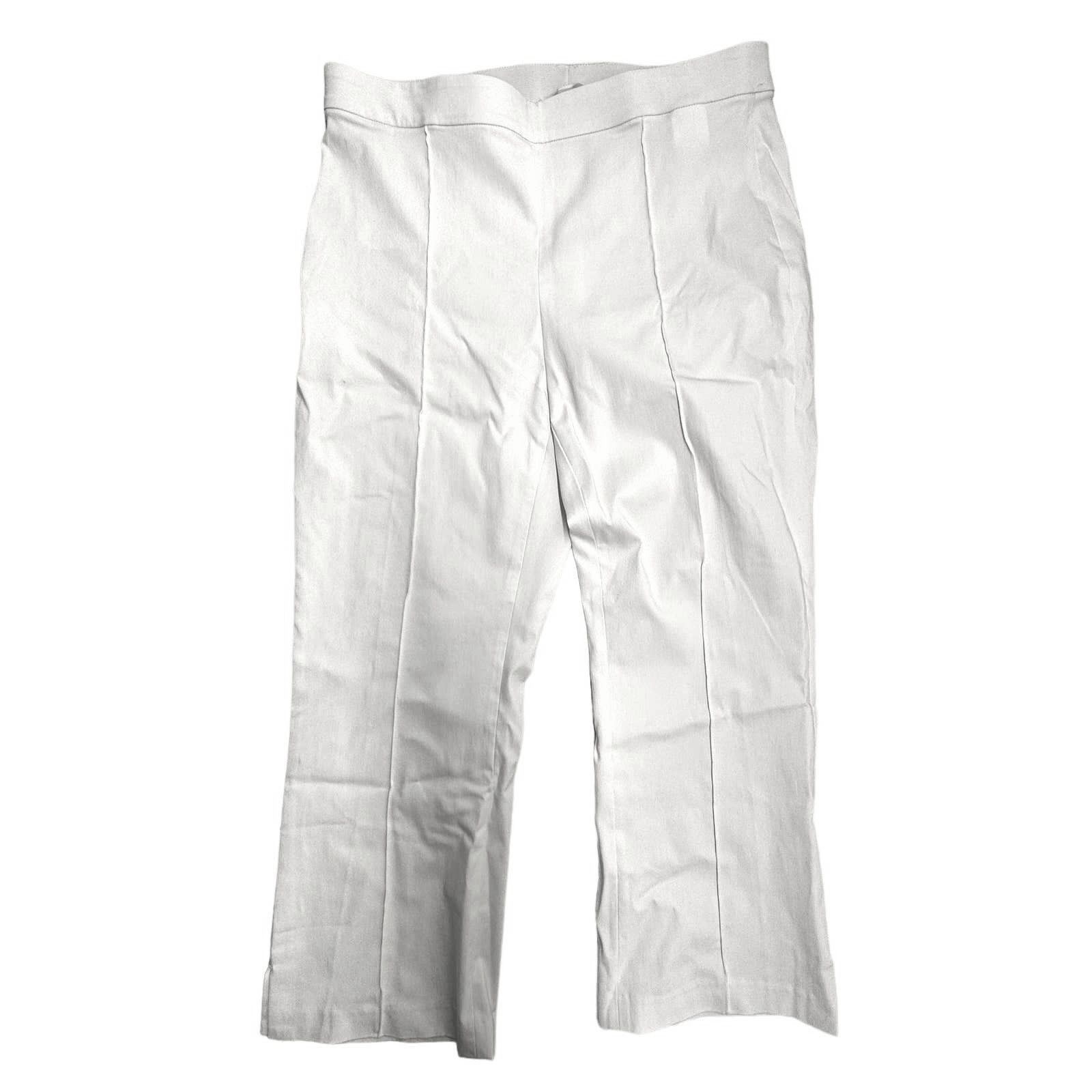 Michael Kors Michael Kors Seamed Pull On Capri pants white Women Size 10 Size 32" / US 10 / IT 46 - 2 Thumbnail