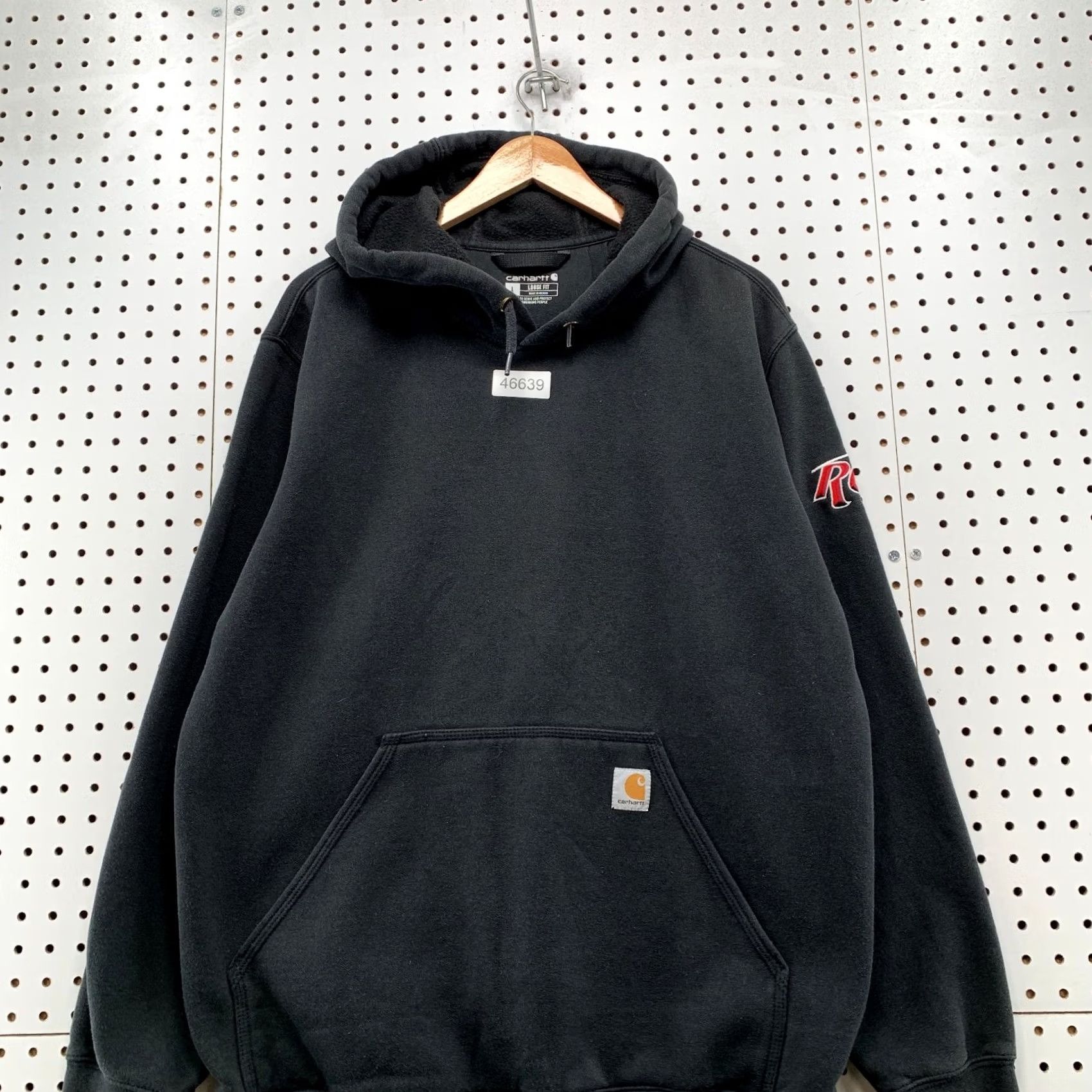 Carhartt Carhartt Hoodie Sweatshirt Men Large Black Loose Fit RCI Embroidered Size US L / EU 52-54 / 3 - 4 Thumbnail
