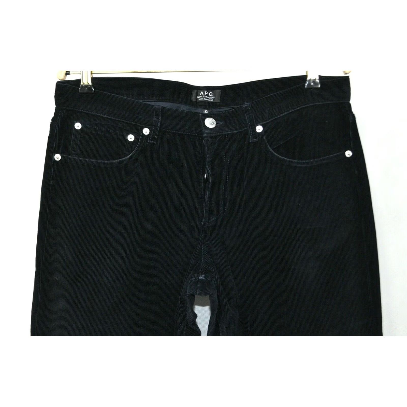 A.P.C. A.P.C. New Standard Corduroy Jeans Classique Pants Navy Blue 32 Mens Straight 5-Pocket Inseam 34" Slim Classic Vintage No Size US 32 / EU 48 - 2 Thumbnail