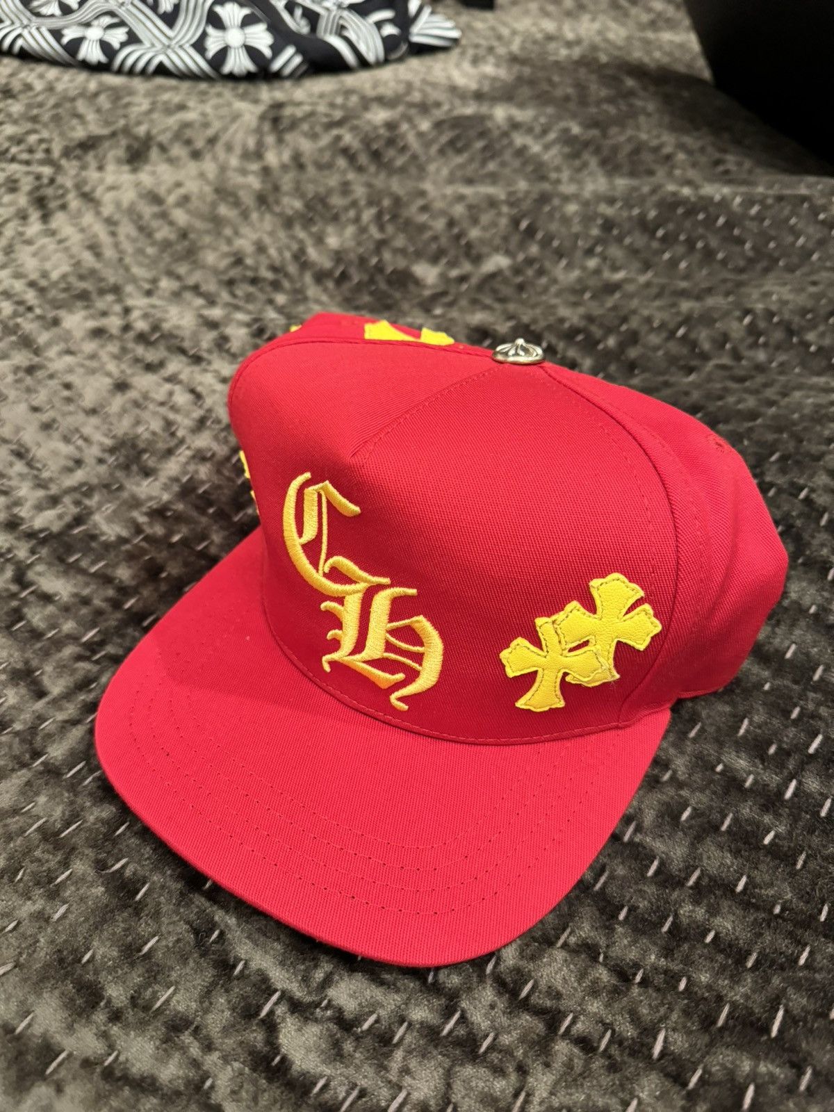 Chrome Hearts Red EXCLUSIVE cross patch hat - Hats Chrome Hearts Red EXCLUSIVE cross patch hat - Hats