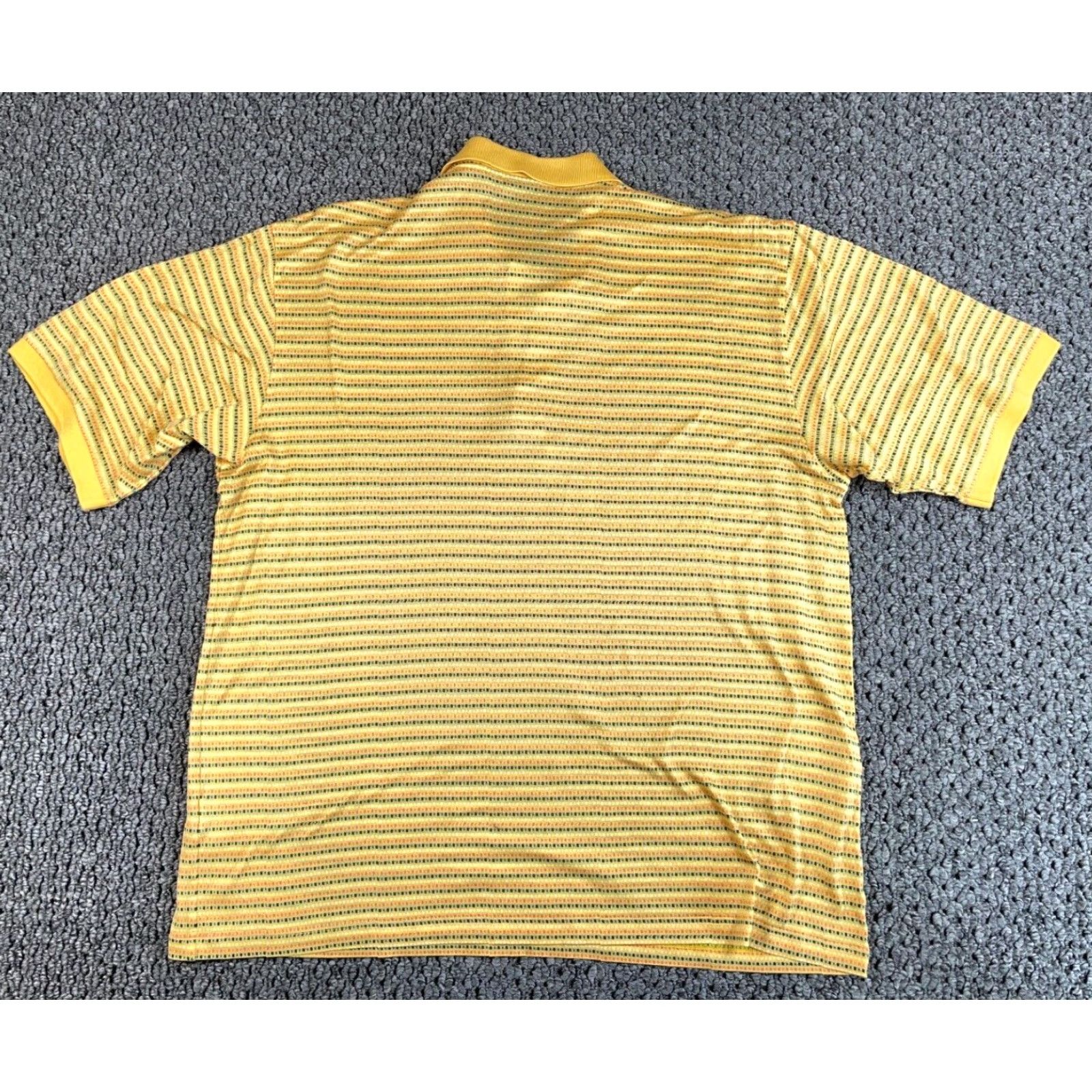 Vintage Bobby Jones Golf Polo Shirt Yellow Striped Adult XL Cotton Short Sleeve Casual Mens Size US XL / EU 56 / 4 - 2 Thumbnail