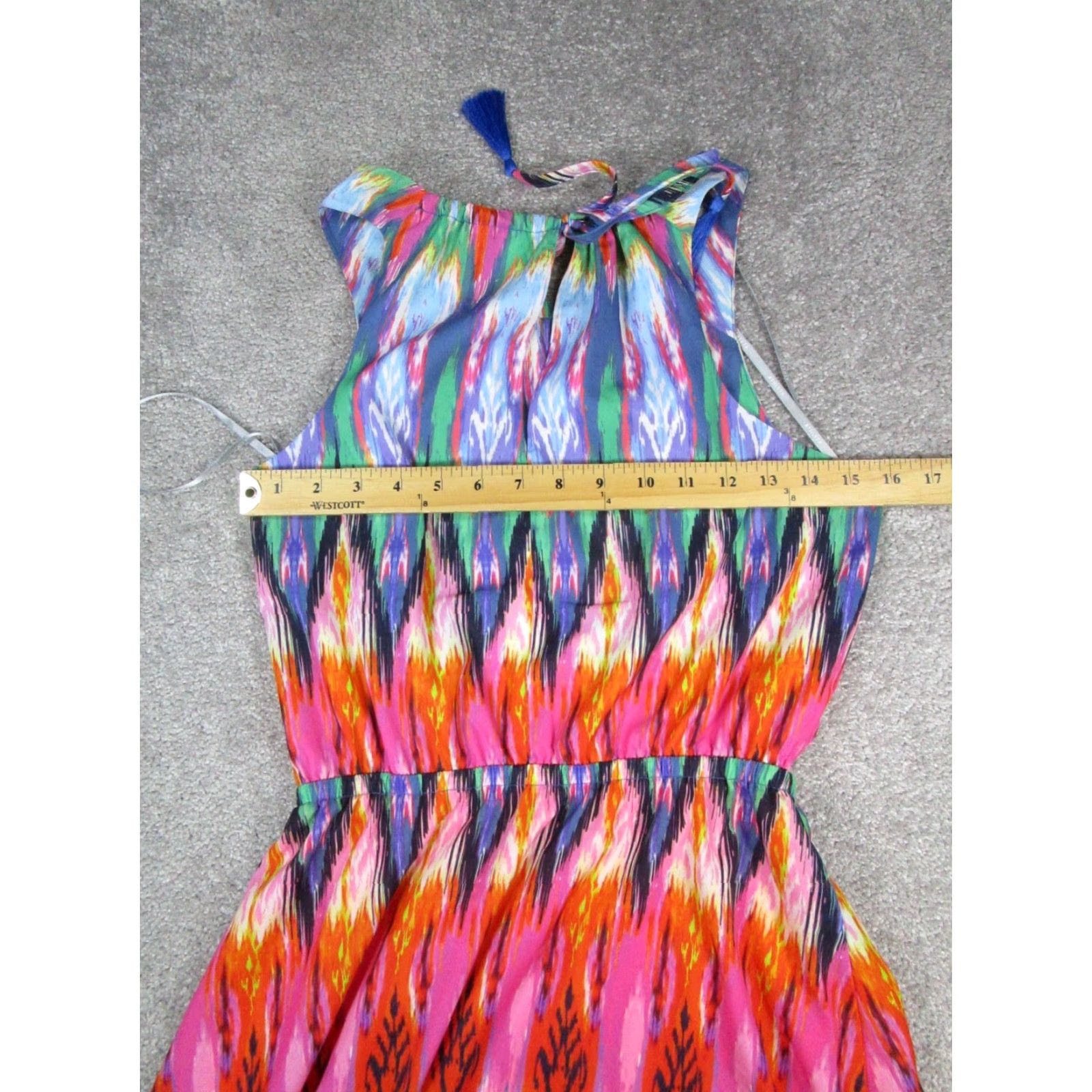 Athleta VINTAGE Athleta Dress Womens XS Blue Red Purple Blouson Size XS / US 0-2 / IT 36-38 - 5 Thumbnail