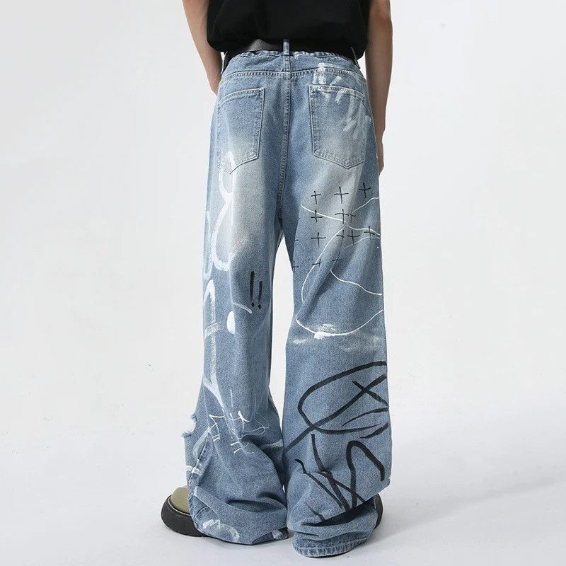 Denime × Jean Wear Graffiti High Street Denim Size US 32 / EU 48 - 4 Thumbnail