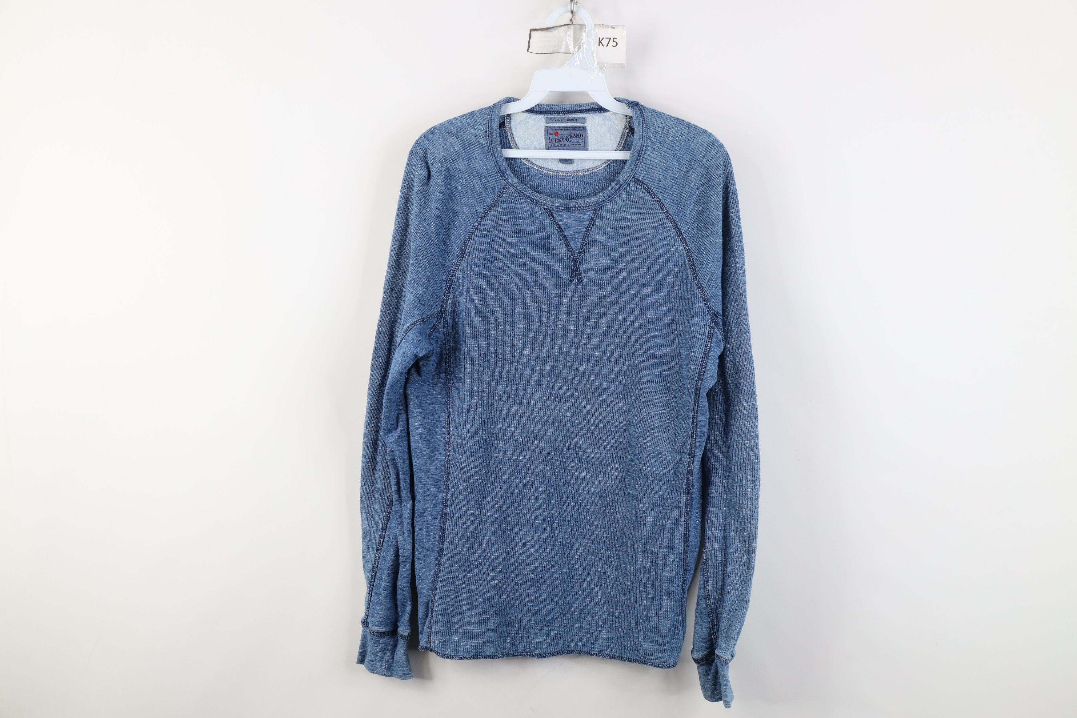 Lucky Brand Vintage Y2K Lucky Brand Waffle Knit Long Sleeve T-Shirt Size US S / EU 44-46 / 1 - 1 Thumbnail