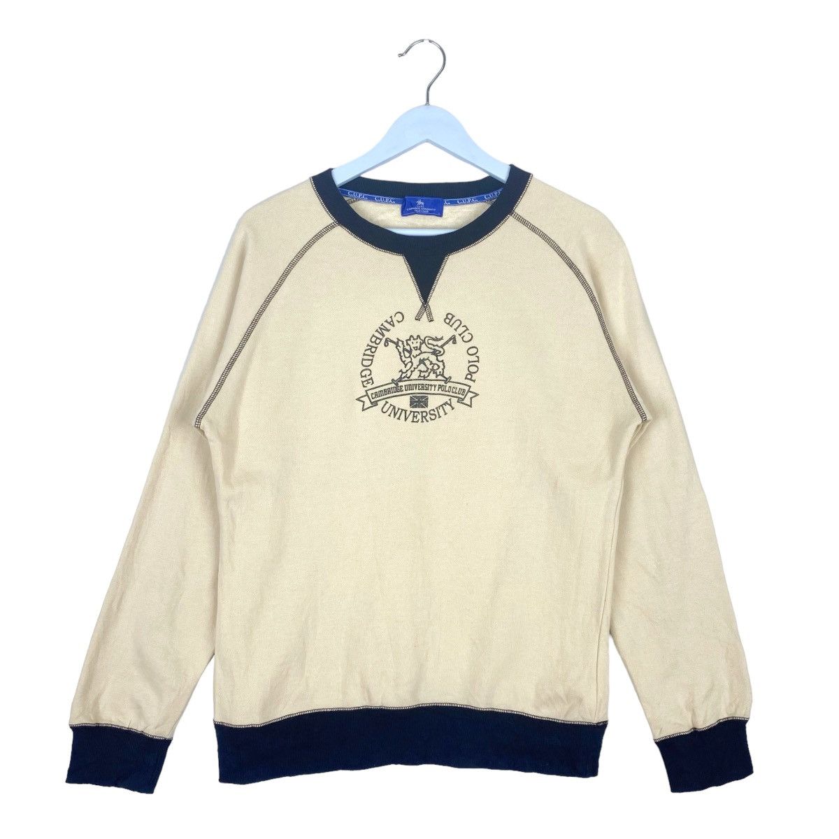 Designer × Vintage Cambridge University Polo Club Sweatshirt Crewneck Pullover Size US M / EU 48-50 / 2 - 1 Thumbnail