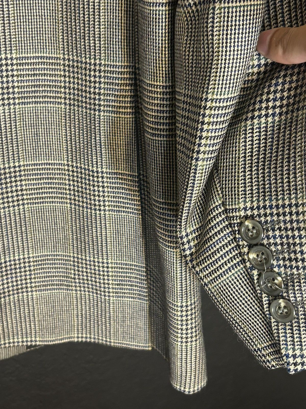 Burberry × Vintage Burberry Houndstooth Wool Jacket Size 54R - 8 Thumbnail