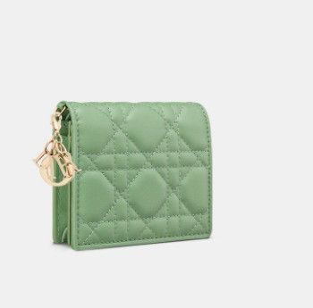 Dior o1w1db11024 Size: OS / Mini Gardenia Wallet in Deep Mint Size ONE SIZE - 1 Thumbnail