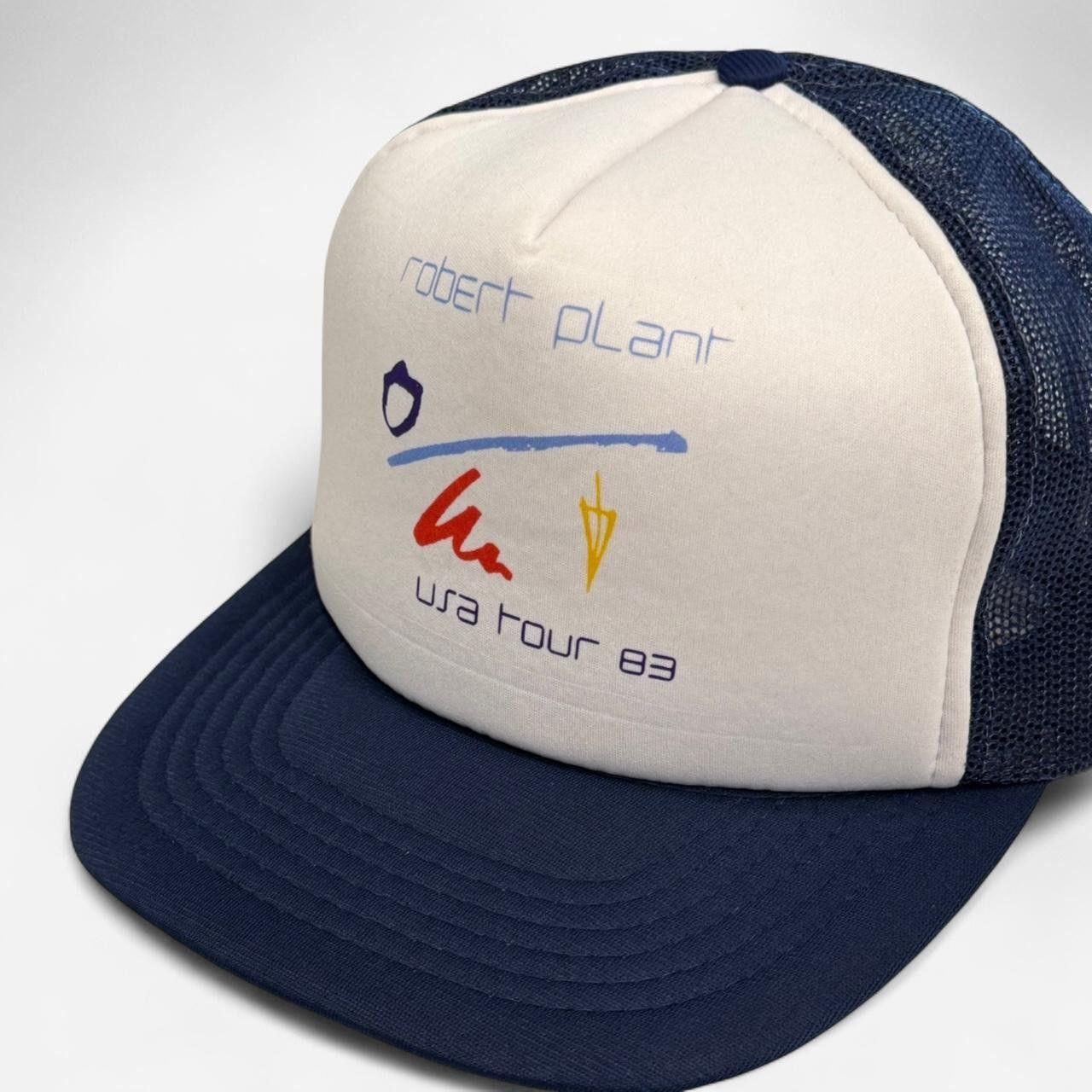 Other VTG 80s ROBERT PLANT TRUCKER HAT • USA tour ‘83•... Size ONE SIZE - 5 Thumbnail