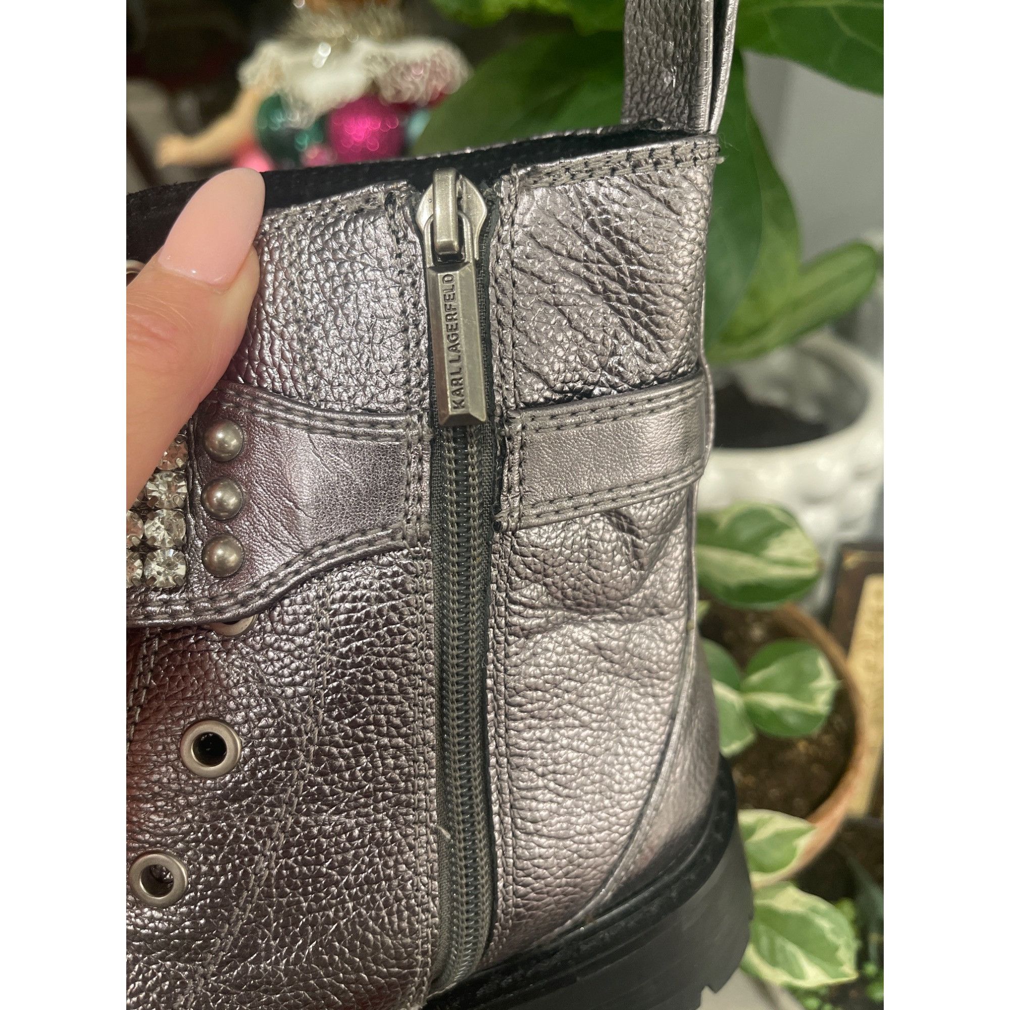 Karl Lagerfeld Karl Lagerfeld Paris Maeva Lug Sole Bootie (Women) Size US 7 / IT 37 - 15 Thumbnail