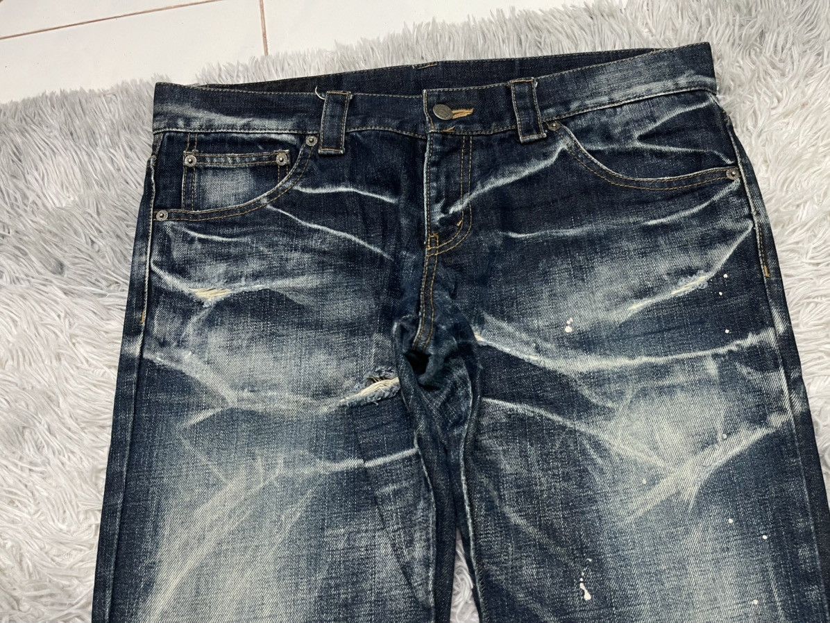 Tornado Mart 2000s TORNADO MART JAPAN SPLASH PAINT DISTRESSED JEANS Size US 34 / EU 50 - 6 Thumbnail