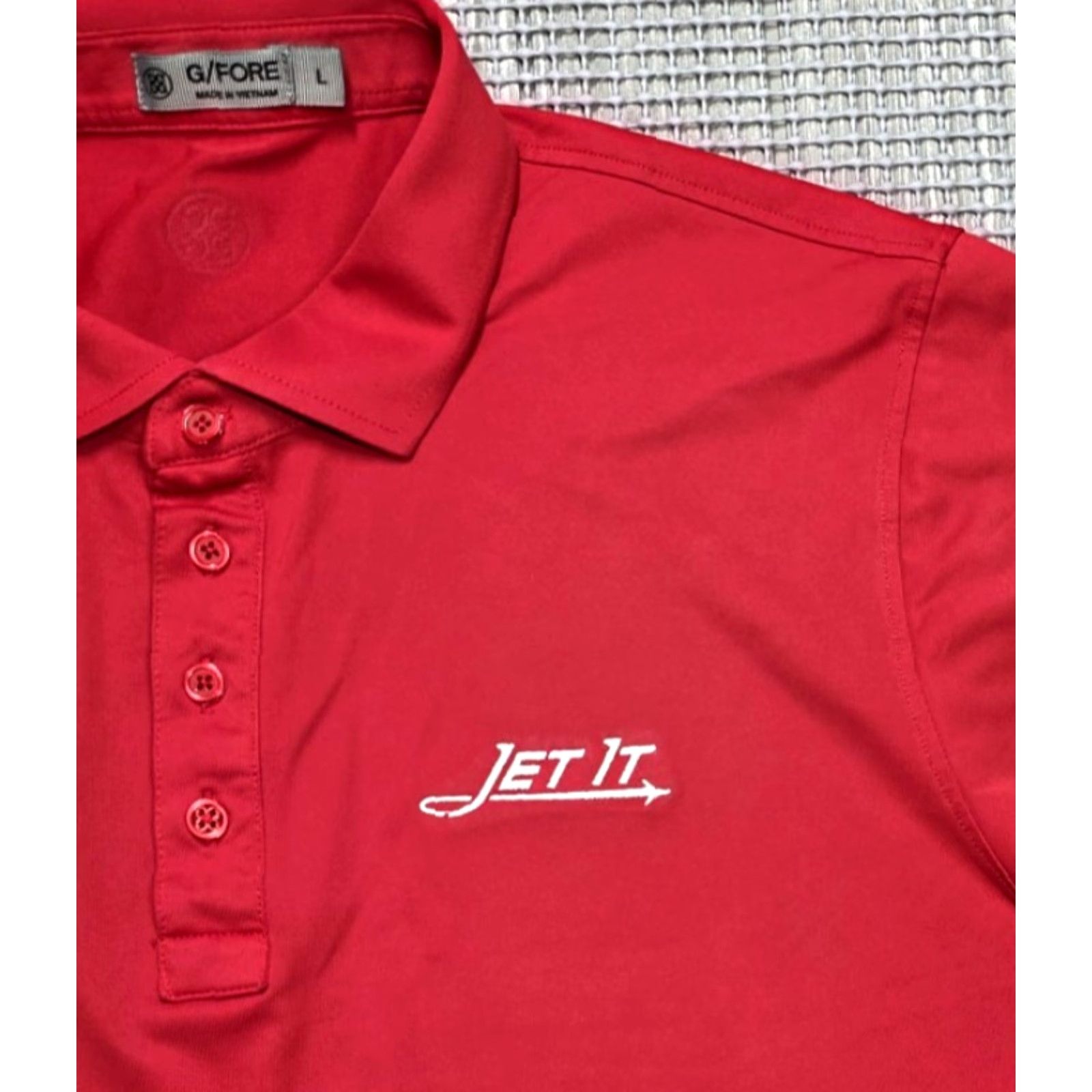 G/FORE G/Fore Polo Shirt Polo Red Mens L Short Sleeve Logo Jet It Embroidered Breathable Lightweight Stadium Classic Sports Golf Shirt Size US L / EU 52-54 / 3 - 3 Thumbnail