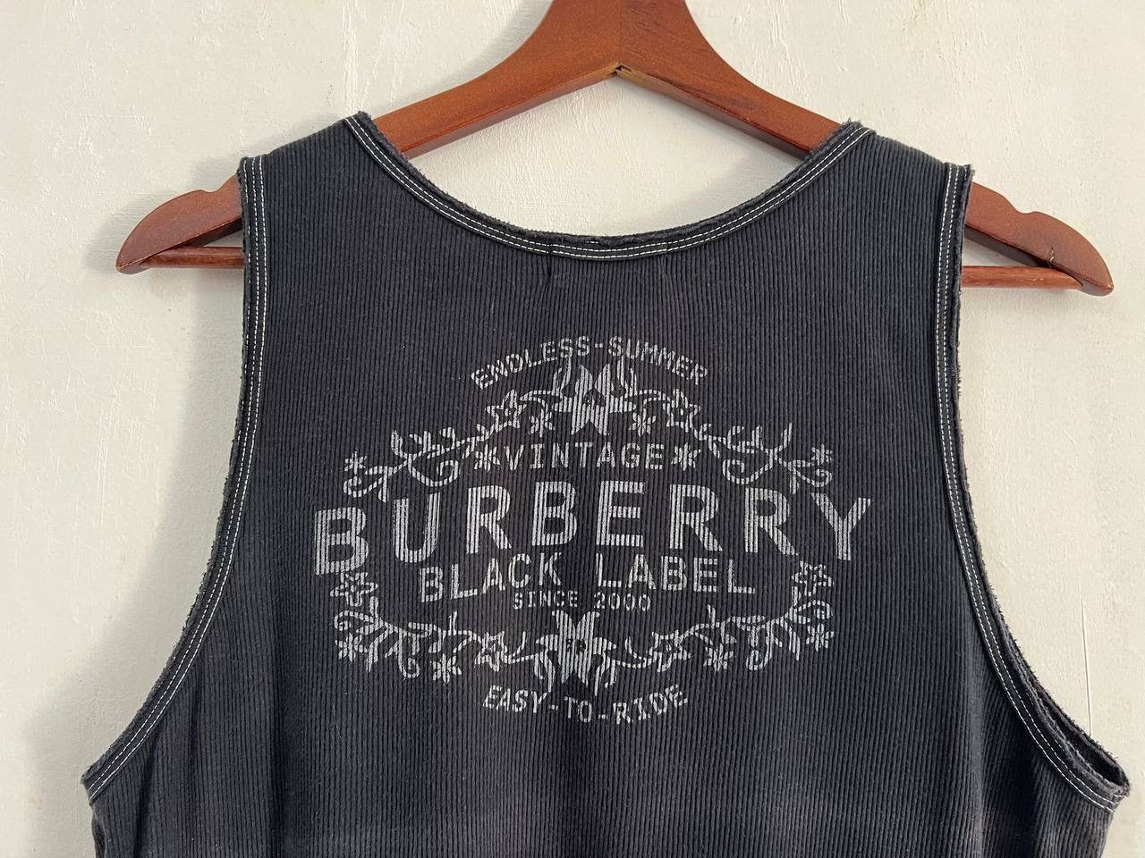 Burberry Burberry Black Label Distressed Tank Top Size US M / EU 48-50 / 2 - 6 Thumbnail