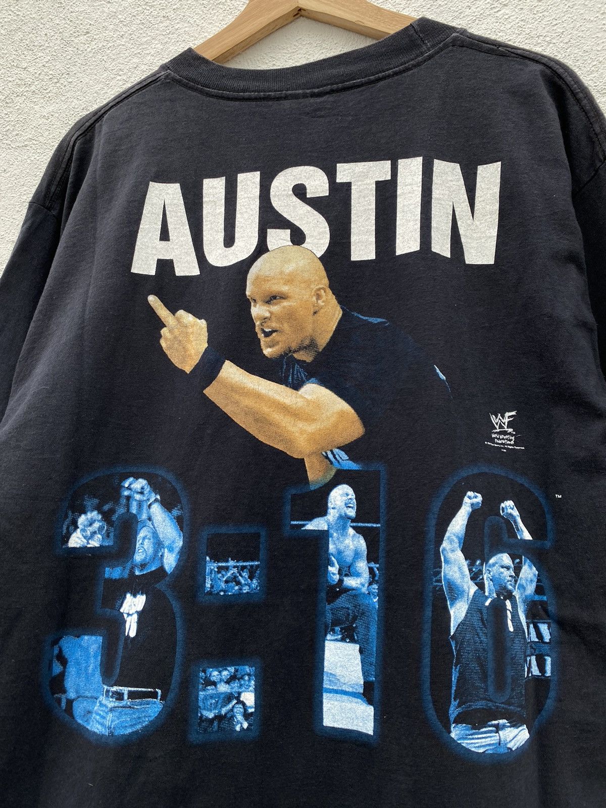Rap Tees × Vintage × WWF Vintage Stone Cold Steve Austin © WWF 1998 Size US XL / EU 56 / 4 - 1 Thumbnail