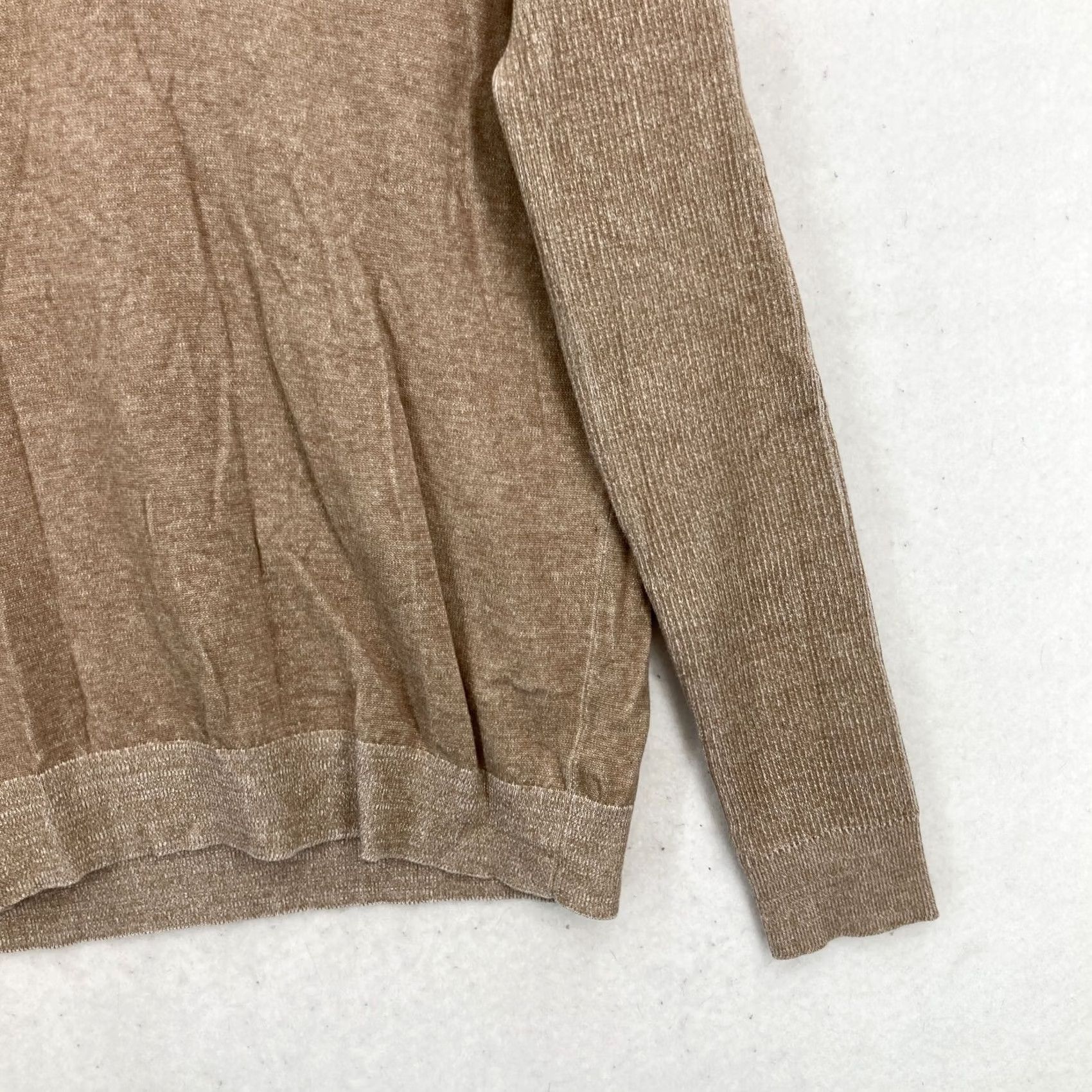 Express Express Henley Sweater Mens Large Brown Knit Long Sleeve Casual Preppy Lagenlook Size US L / EU 52-54 / 3 - 3 Thumbnail