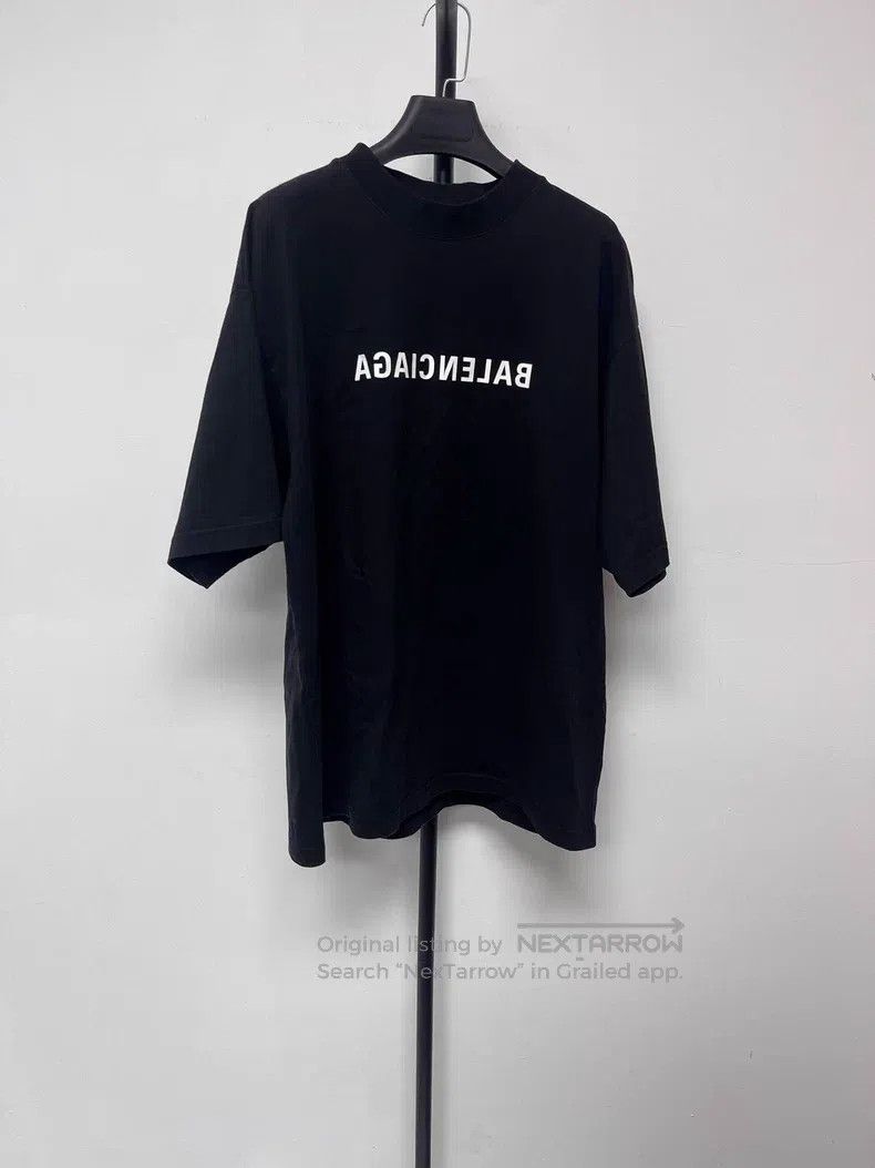 Balenciaga Balenciaga Logo Letter Print Round Neck Short Sleeve T-Shi Size US M / EU 48-50 / 2 - 1 Thumbnail