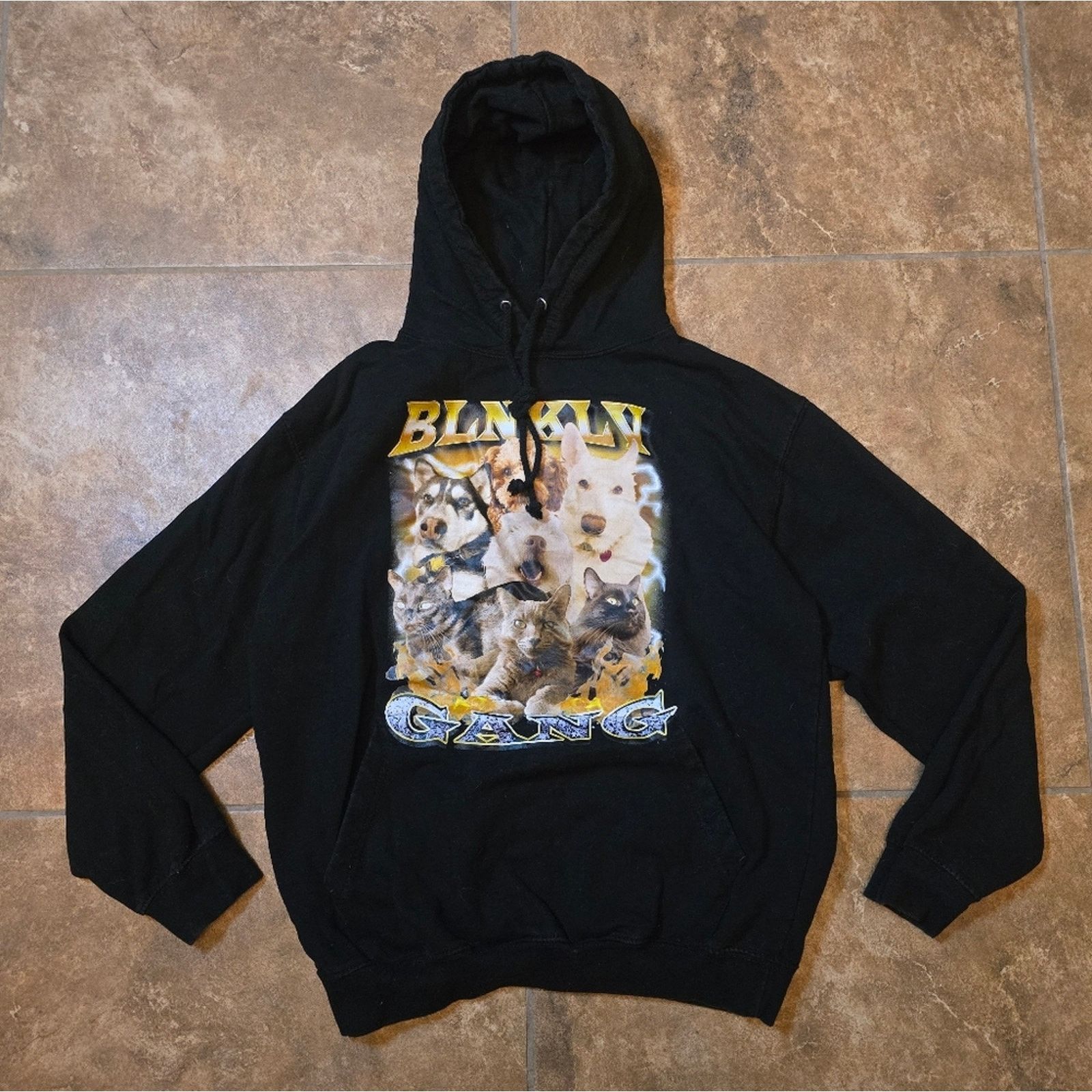 Other Black | BLNKLV | Pet Gang Hoodie Size US M / EU 48-50 / 2 - 1 Thumbnail