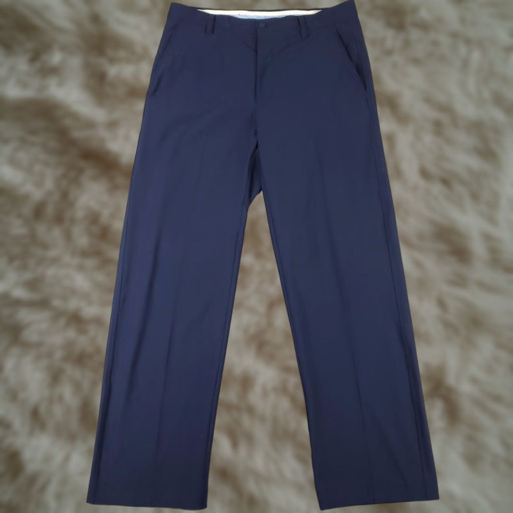 Footjoy FootJoy Golf Pants Mens 34x32 Blue Stretch Chino Flat Front Trousers Regular Fit Size US 34 / EU 50 - 1 Thumbnail