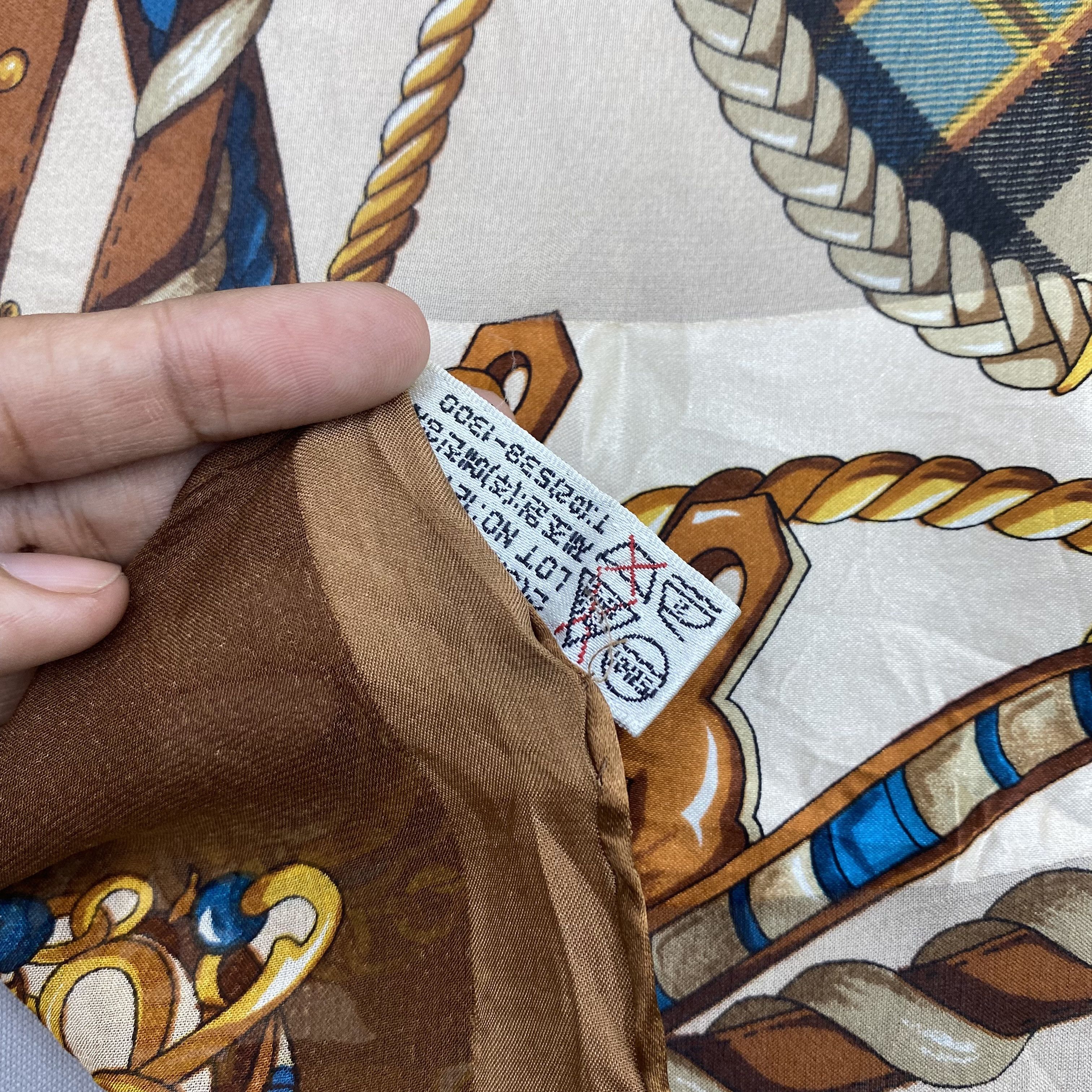 Japanese Brand Vintage Pierre Balmain SILK Scarf Twill Stole Wraps Scarves Size ONE SIZE - 12 Thumbnail