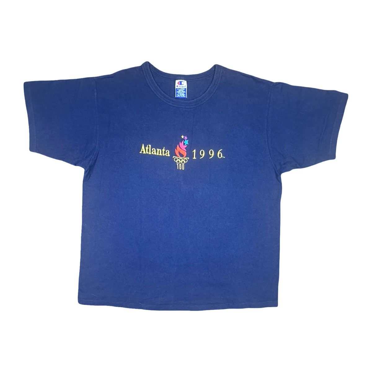 Champion × USA Olympics × Vintage Vintage Champion Atlanta Olympics 1996 Crew Neck Tee Size US XL / EU 56 / 4 - 1 Thumbnail