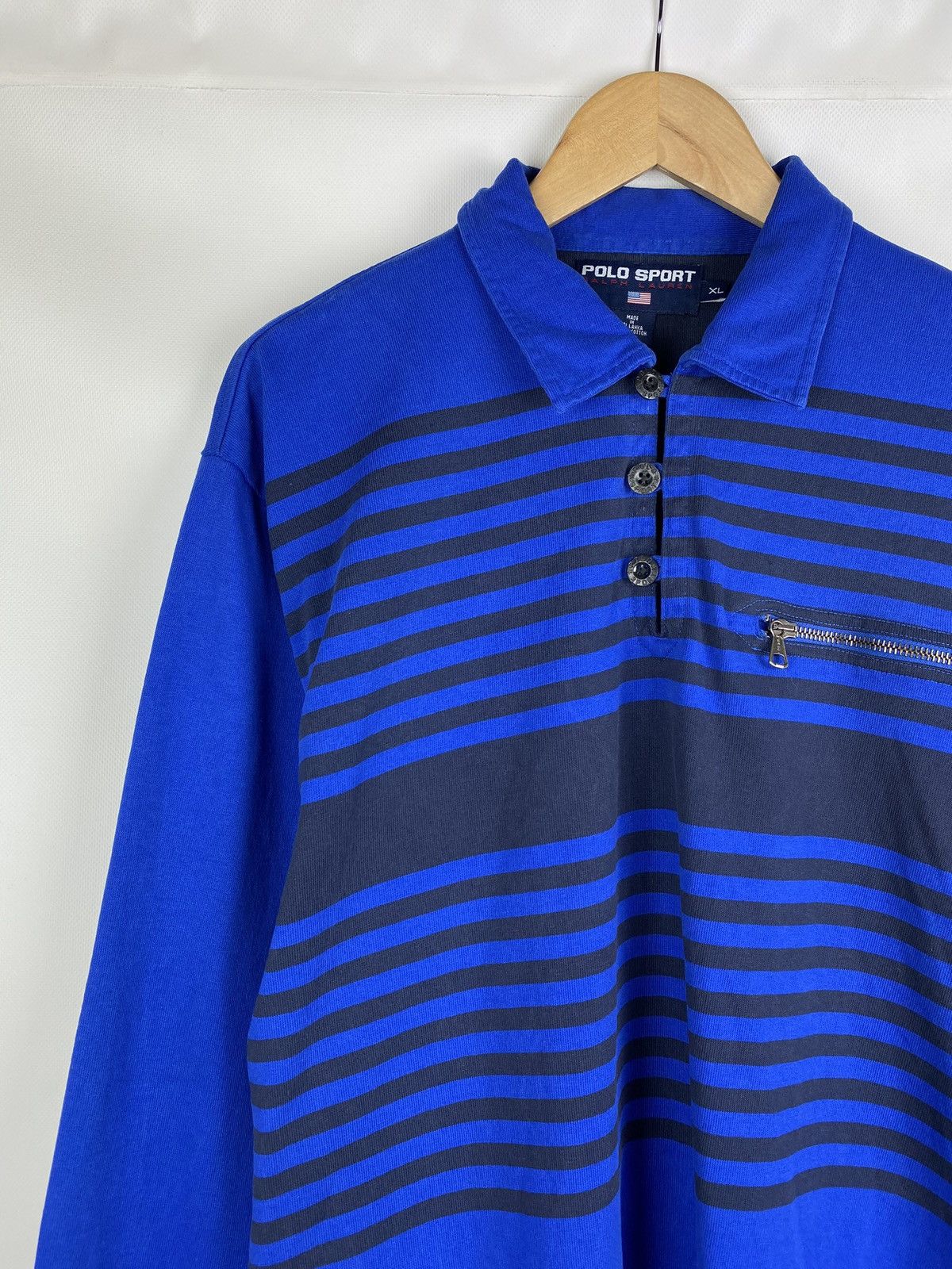 Polo Ralph Lauren Polo Sport Ralph Lauren vintage long sleeve rugby shirt Size US XL / EU 56 / 4 - 2 Thumbnail