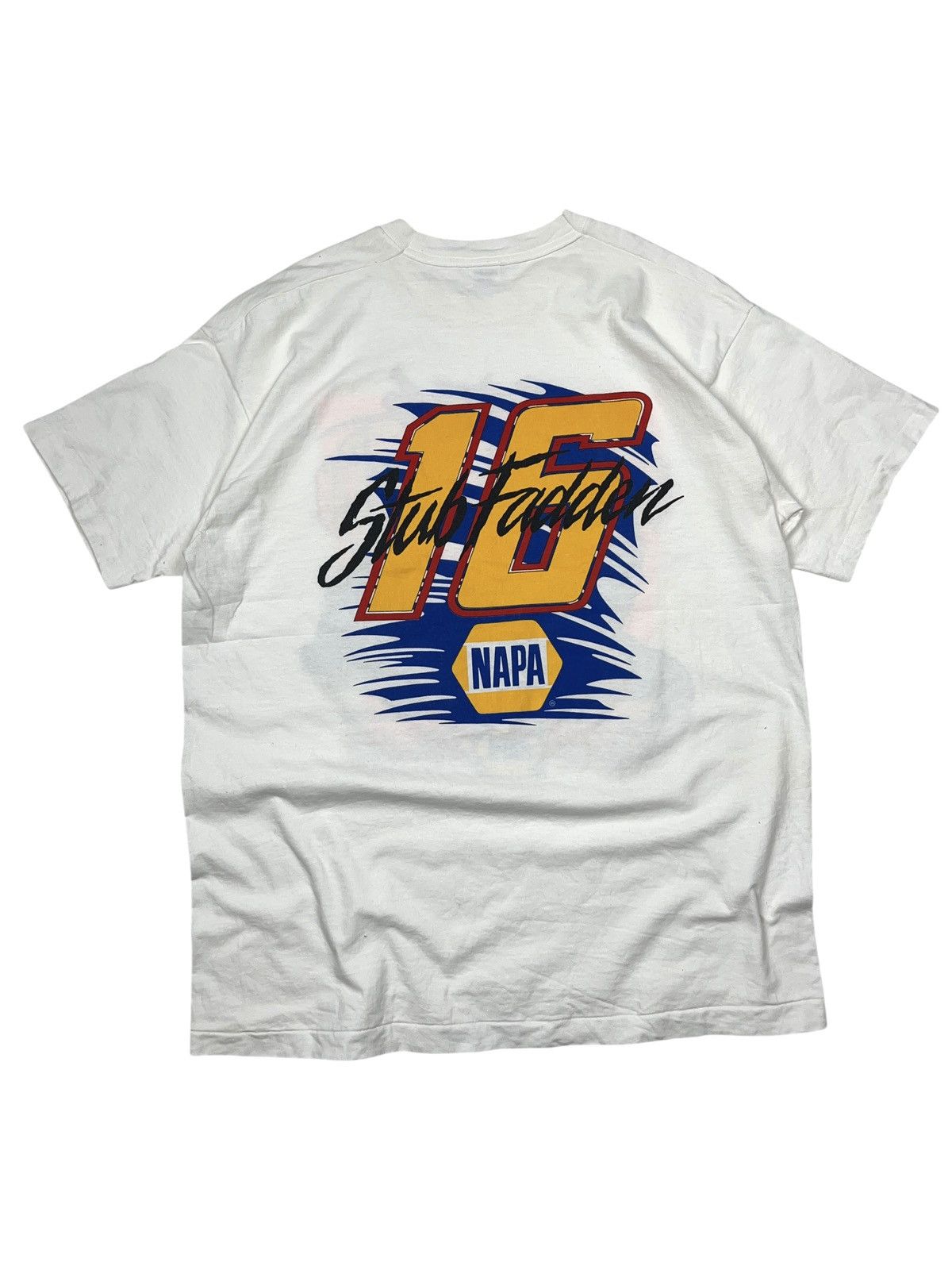 Vintage Vintage 1995 Stub Fadden Team Napa Racing T-shirt Size US XL / EU 56 / 4 - 2 Thumbnail