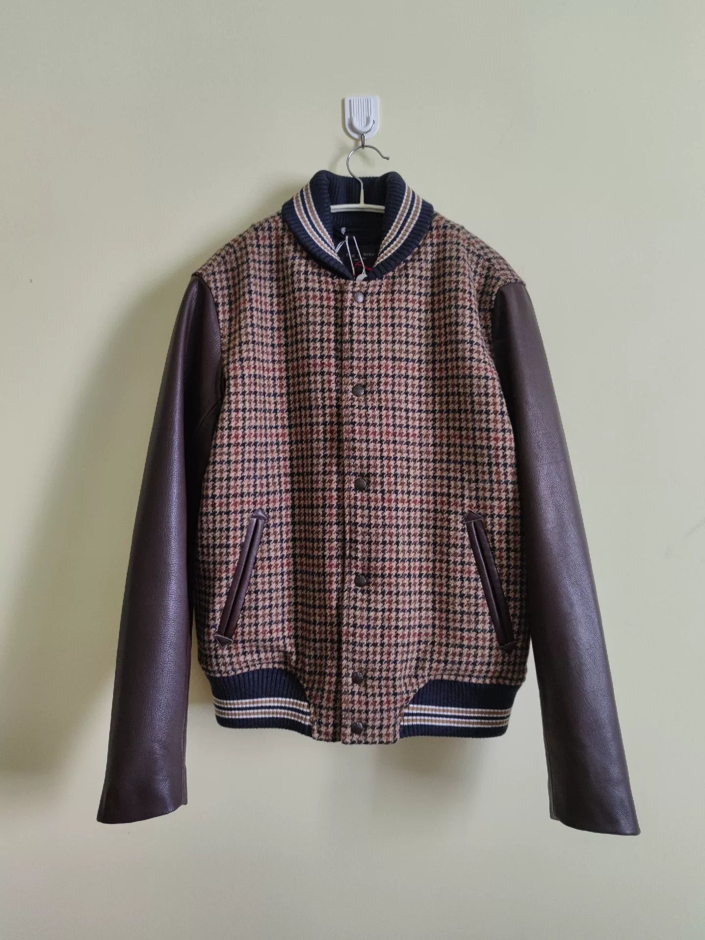 Rag & Bone Rag & Bone Harris Tweed Baseball Jacket Size US S / EU 44-46 / 1 - 1 Thumbnail