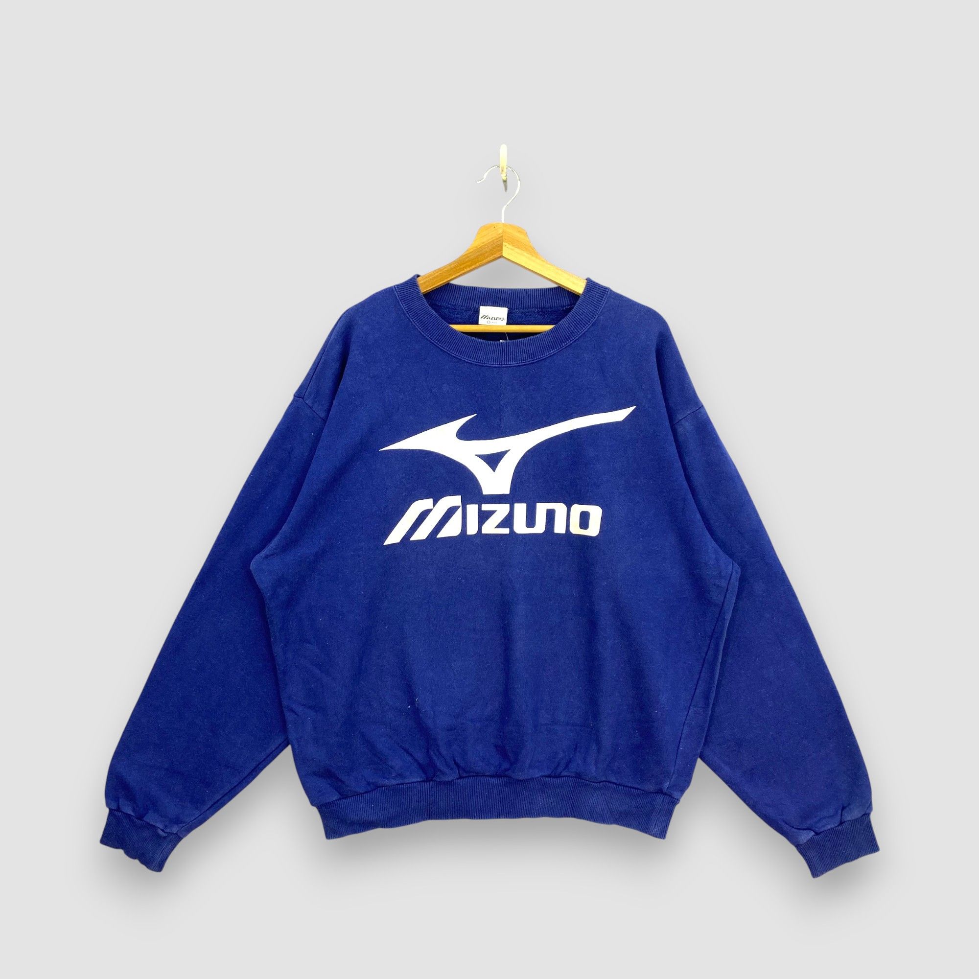 Mizuno Vintage 90s Mizuno Sweater Spell Out Sweatshirt Jumper Size US XL / EU 56 / 4 - 1 Thumbnail