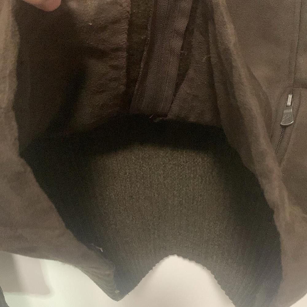 Designer Lady Hathaway Brown Textured Jacket - Stylish Warmth Comfort Size XL / US 12-14 / IT 48-50 - 10 Thumbnail