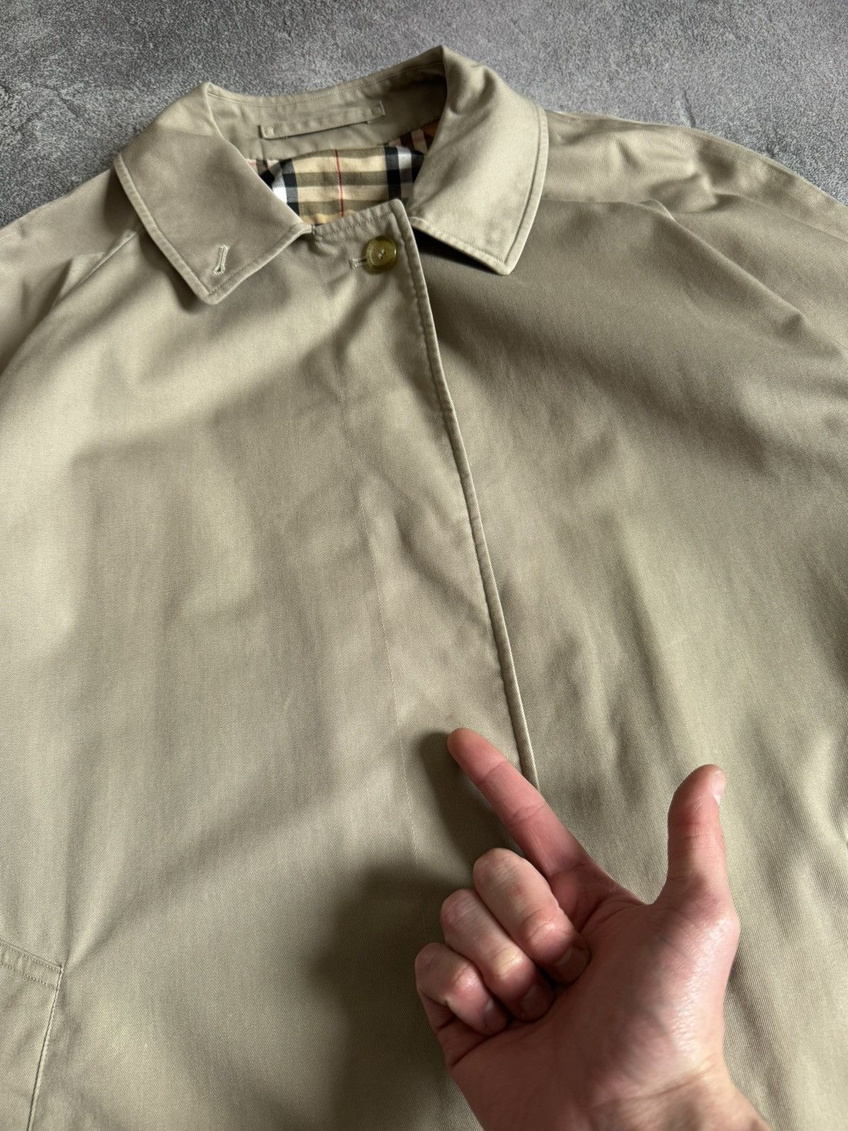 Burberry × Burberry Prorsum × Vintage Burberry 14Long burberrys beige trench coat light jacket 90s Size XL / US 12-14 / IT 48-50 - 16 Thumbnail