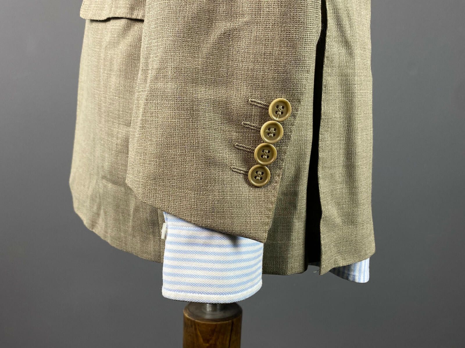 Designer Hangartner Zurich Beige Wool Blazer Jacket Size 52 Size US M / EU 48-50 / 2 - 5 Thumbnail