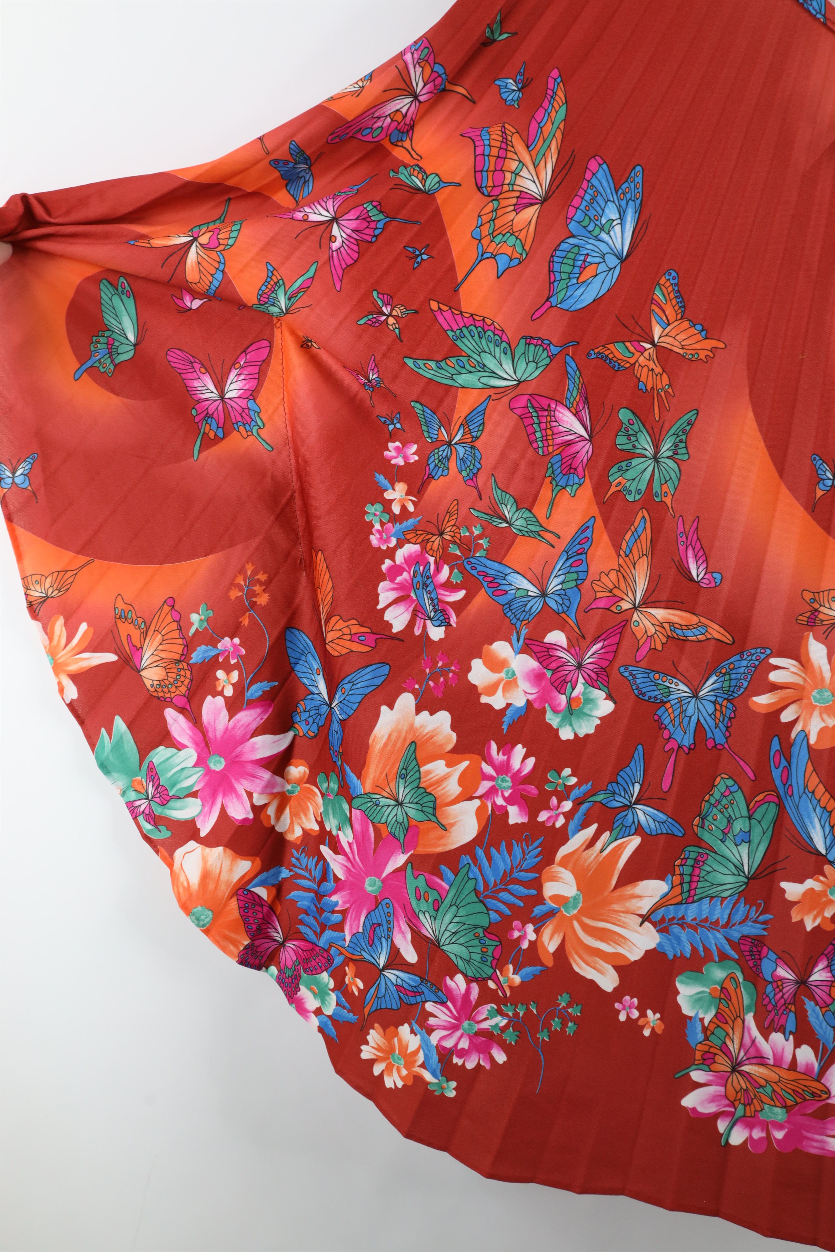 Vintage Vintage 70s Boho Chic Butterfly Flower Cape Shirt USA Size ONE SIZE - 4 Thumbnail