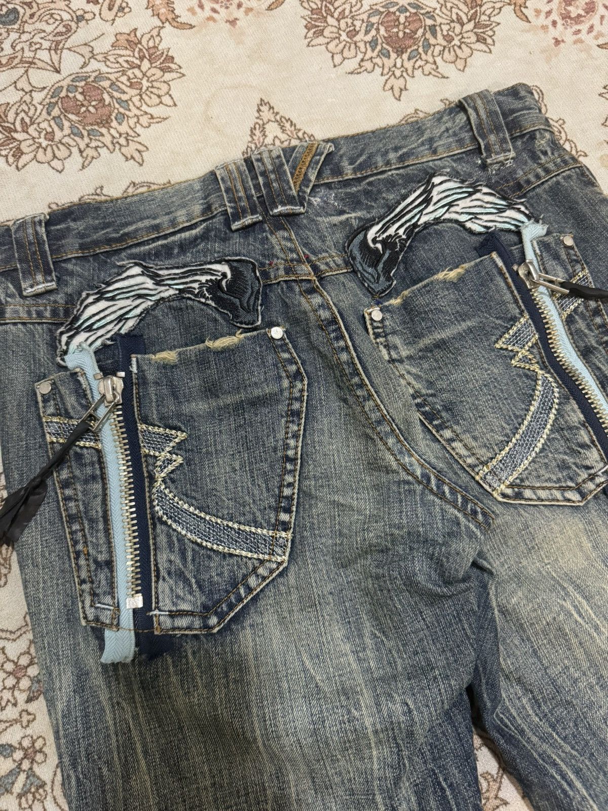Japanese Brand × Vintage × semanticdesign Vintage Semantic Design Japan Flare Jeans Size US 33 - 7 Thumbnail