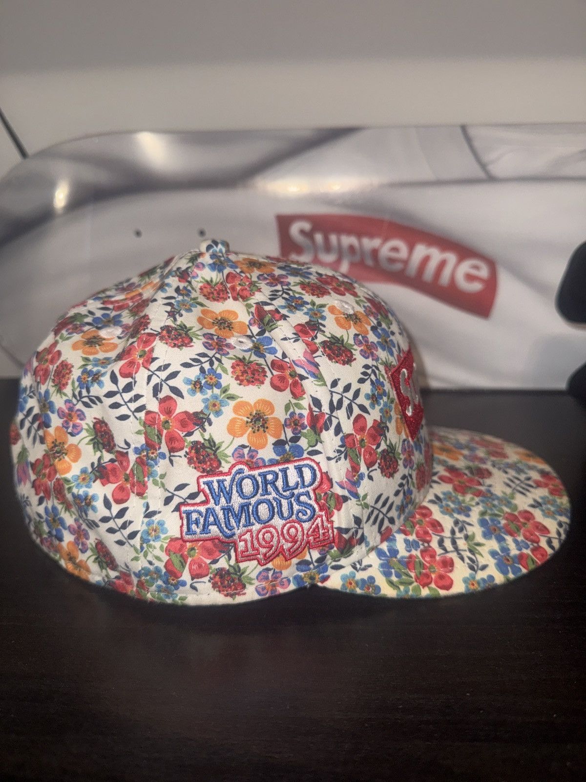 Supreme New Era Supreme Floral Box Logo Cap Size 26 - 4 Thumbnail