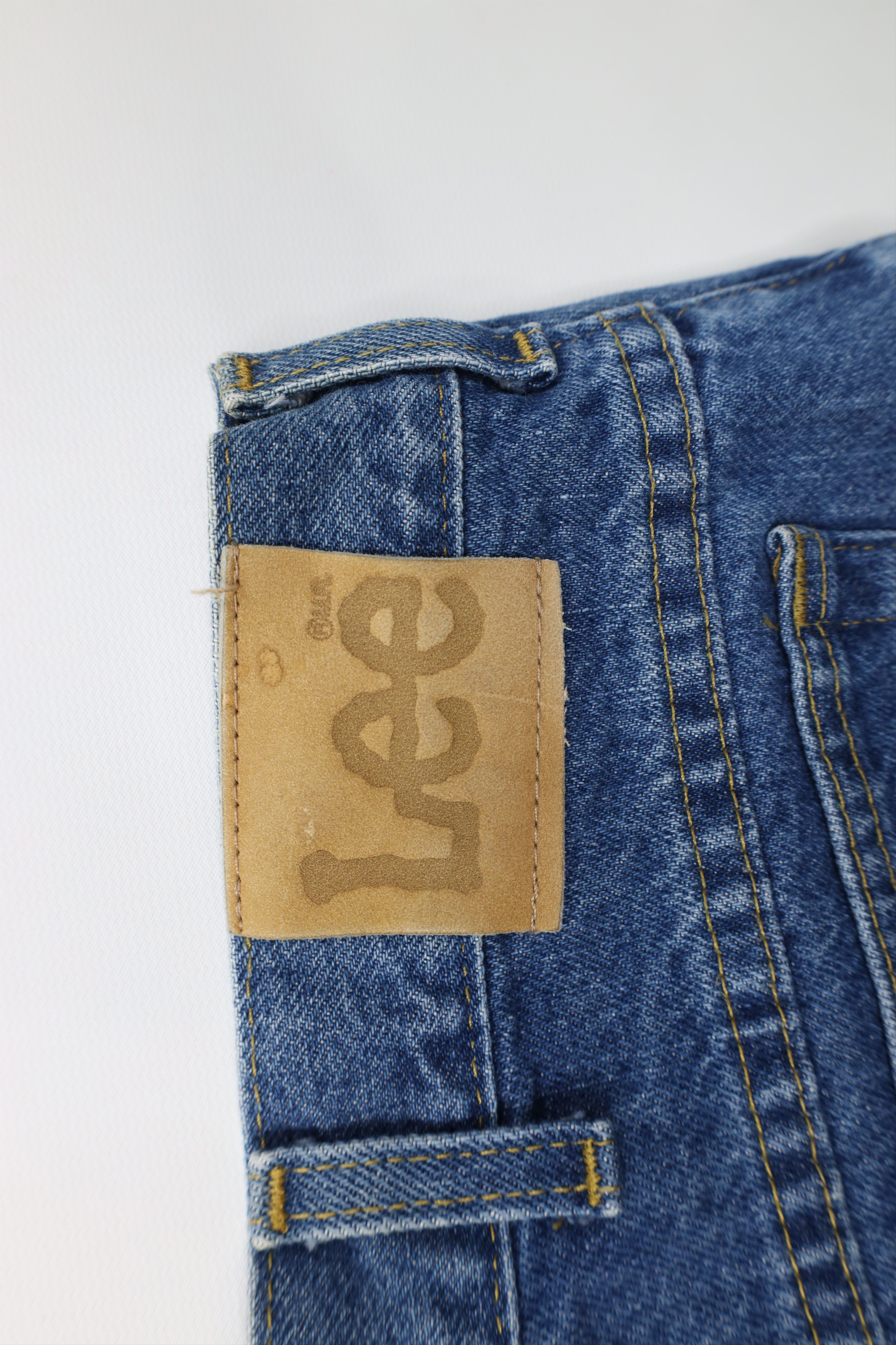 Lee Vintage 90s Lee Straight Leg Denim Jeans Blue Cotton Size US 38 / EU 54 - 13 Thumbnail