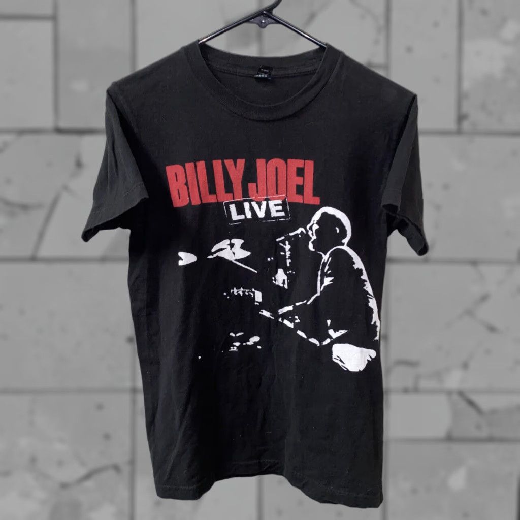 Tultex Tultex Mens Black Billy Joel Live Short Sleeve Cotton T-Shirt Size S Men Size US S / EU 44-46 / 1 - 1 Thumbnail
