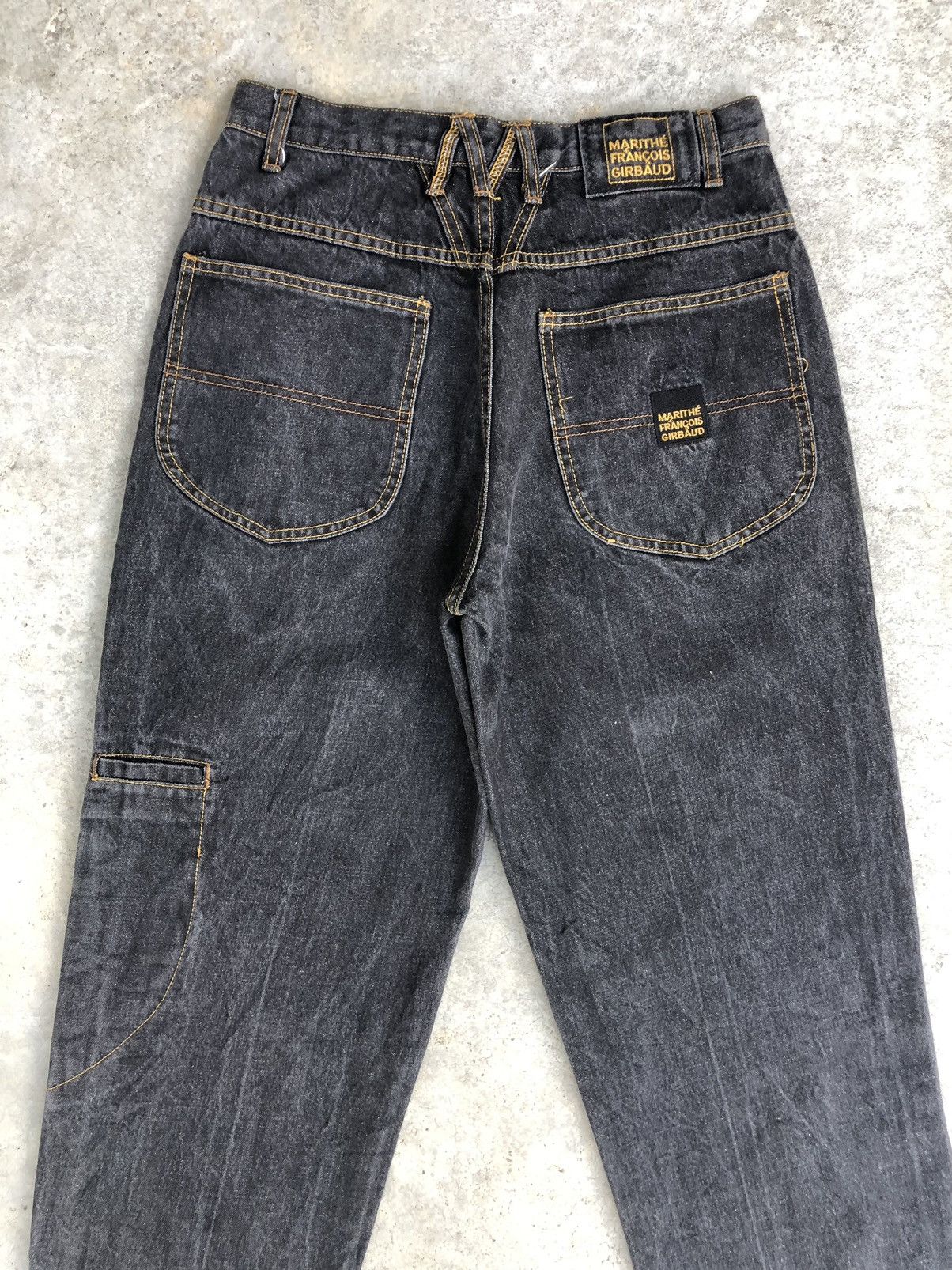 Marithe + Francois Girbaud Marithe Francois Girbaud Baggy Jeans Embroidered Logo Size US 29 - 8 Thumbnail