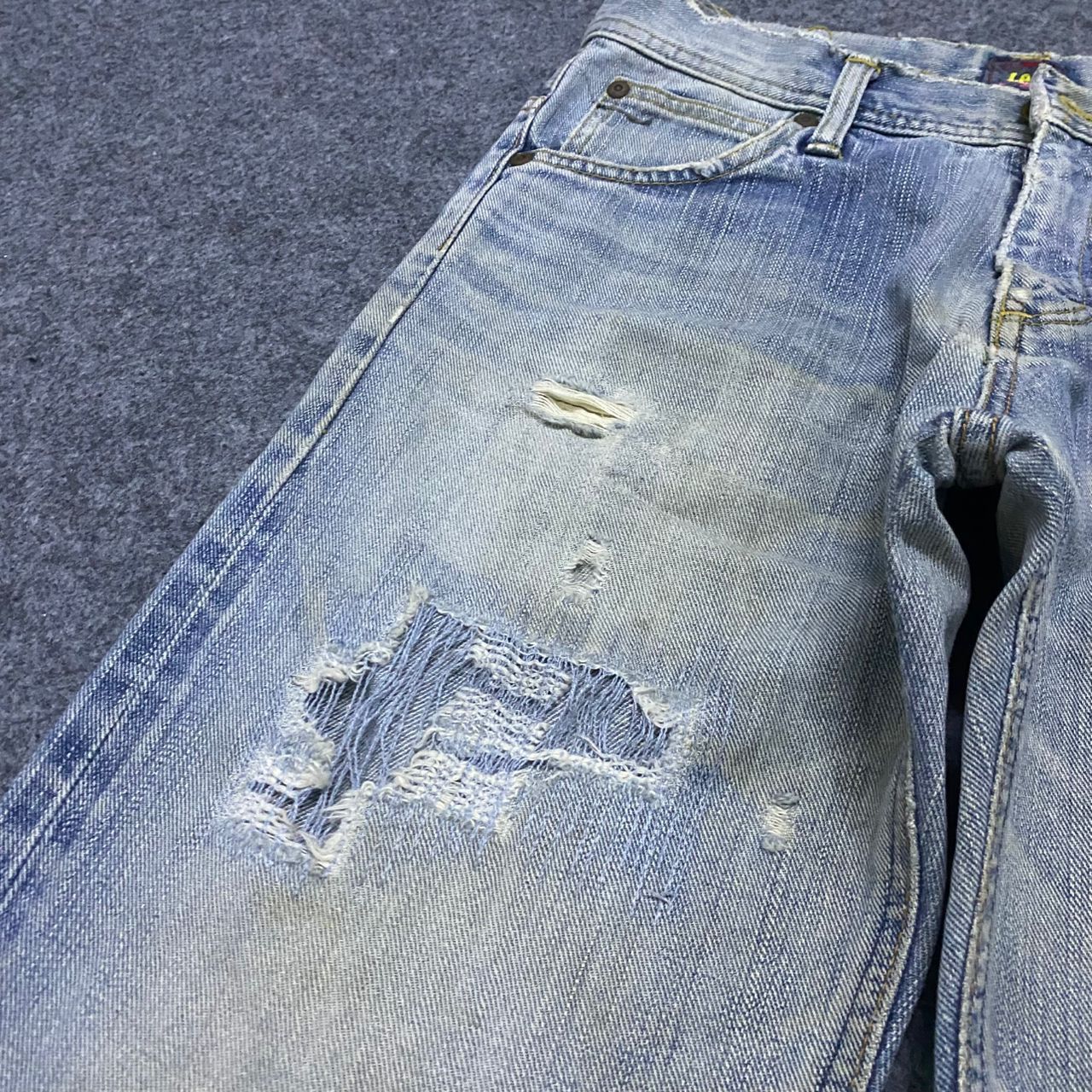 If Six Was Nine 💥Best offer💥Vintage Lee Cowboy Selvegde Distressed Denim Size US 30 / EU 46 - 8 Thumbnail