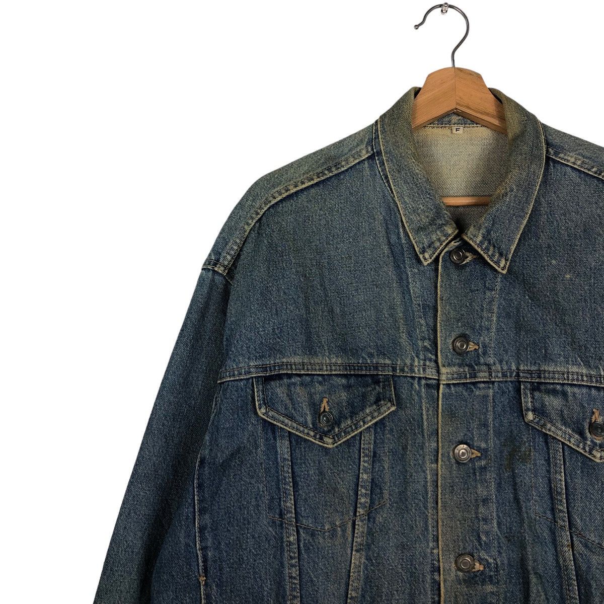 Japanese Brand 🔥Vintage Trucker Denim Jacket Biker Japan Issey Miyake Size US M / EU 48-50 / 2 - 7 Thumbnail