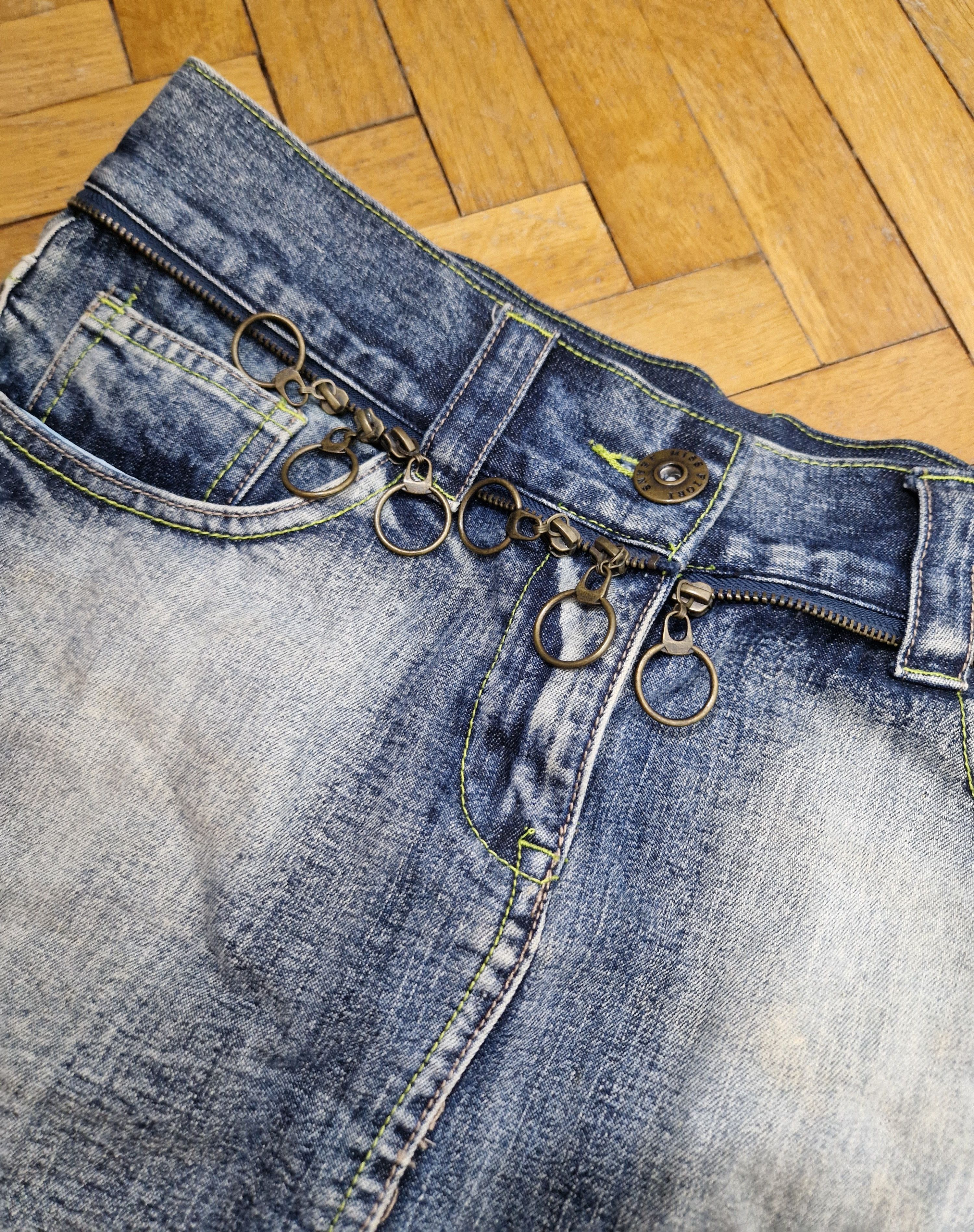 Vintage vintage denim mini skirt Size 30" / US 8 / IT 44 - 2 Thumbnail