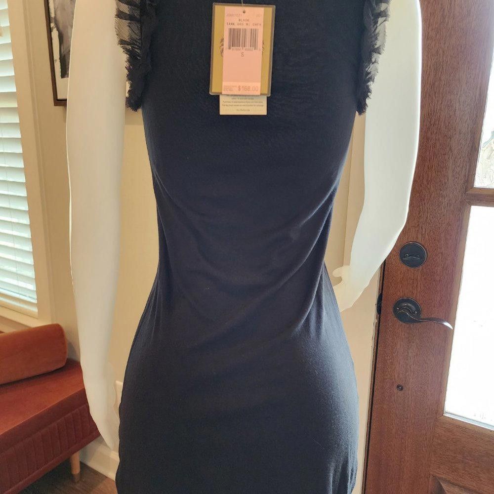 Juicy Couture Jeans Juicy Couture Black Tank Dress w/Chiffon Sleeves Size S / US 4 / IT 40 - 5 Thumbnail