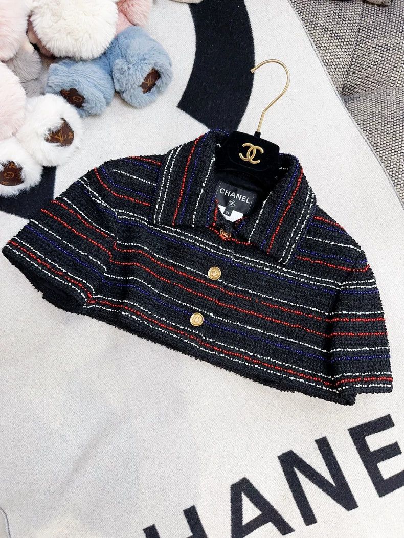 Chanel Chanel 23A Dakar Heavy Industry Striped Short Jacket, Stud Size XXS / US 00 / IT 34 - 1 Thumbnail