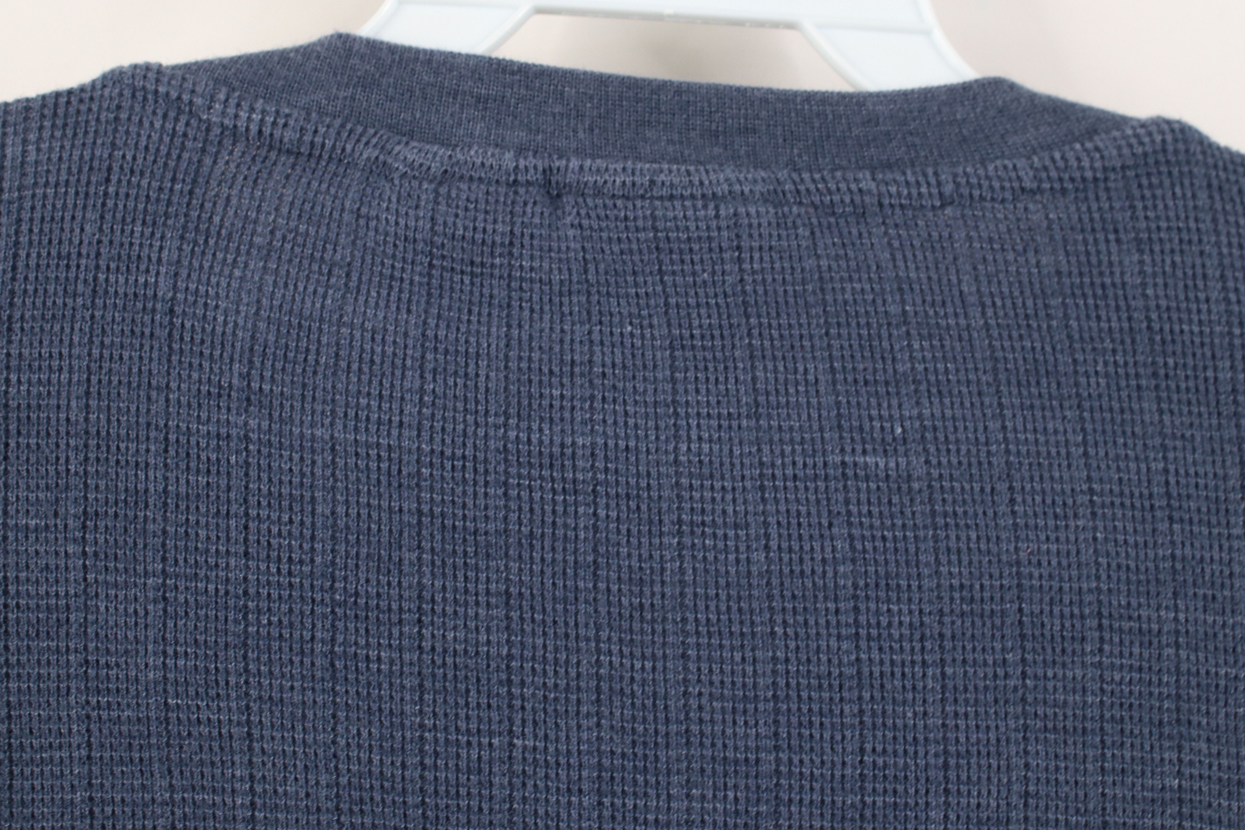 Vintage Vintage 90s Streetwear Thermal Knit Ringer Henley T-Shirt Size US L / EU 52-54 / 3 - 8 Thumbnail