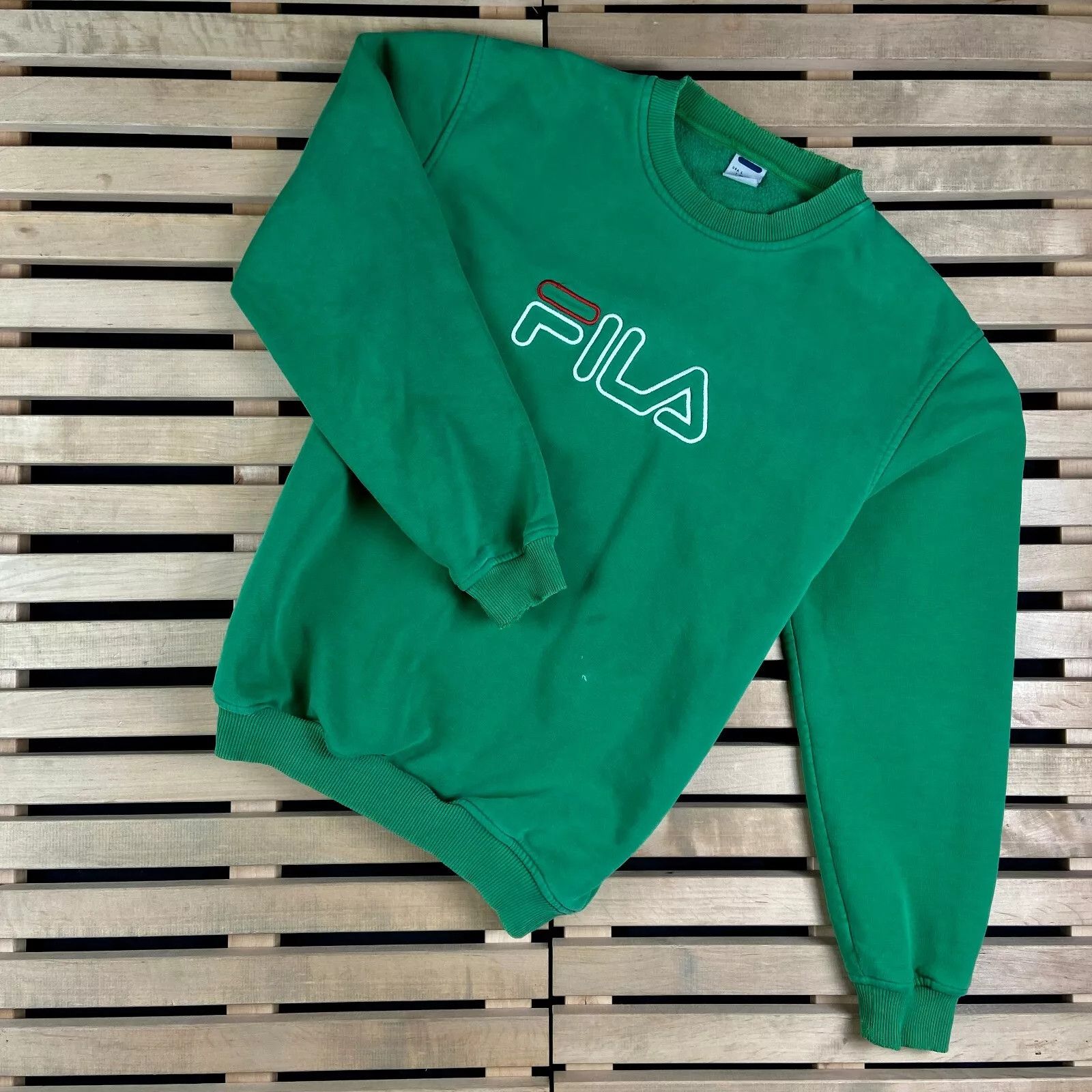 Fila × Vintage Mens Sweatshirt Fila Vintage Big Logo Size L Size US L / EU 52-54 / 3 - 1 Thumbnail