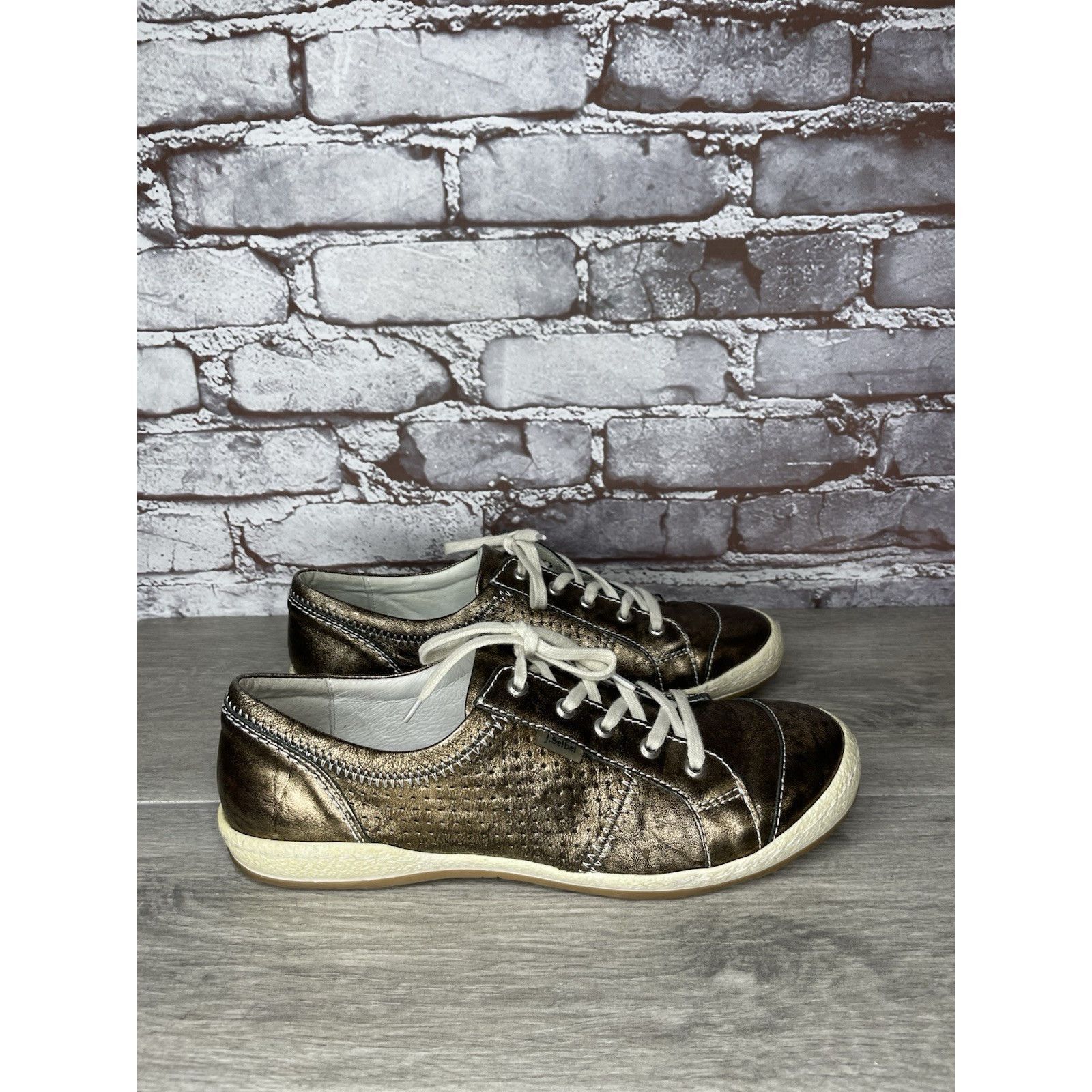 JOSEF SEIBAL Josef Seibel Comfort Metallic Silver Leather Casual Shoes Wo Size US 9.5 / IT 39.5 - 5 Thumbnail