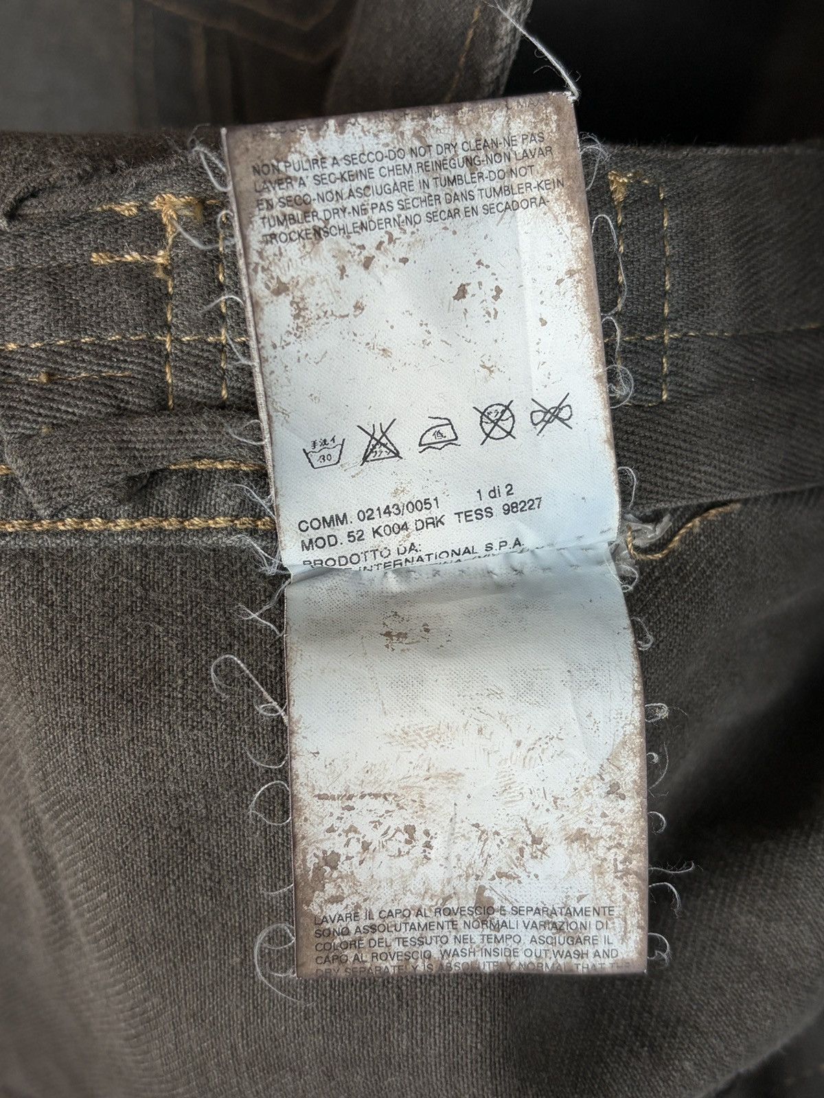 Rick Owens SS05 Rick Owens Scorpio Waxed Coated Denim Jacket Thrashed Size US S / EU 44-46 / 1 - 9 Thumbnail