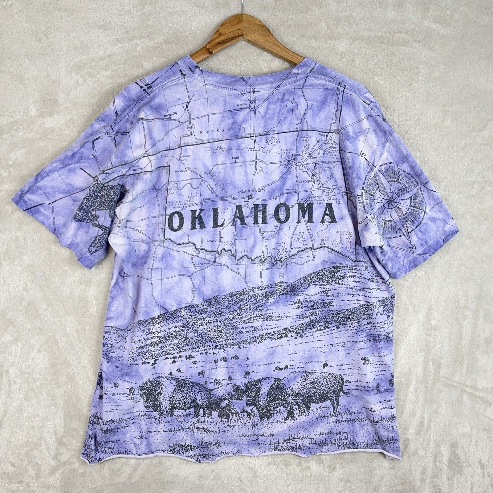 Other 90s Oklahoma AOP Single Stitch T Shirt Tee Men's XL Western Size US XL / EU 56 / 4 - 5 Thumbnail