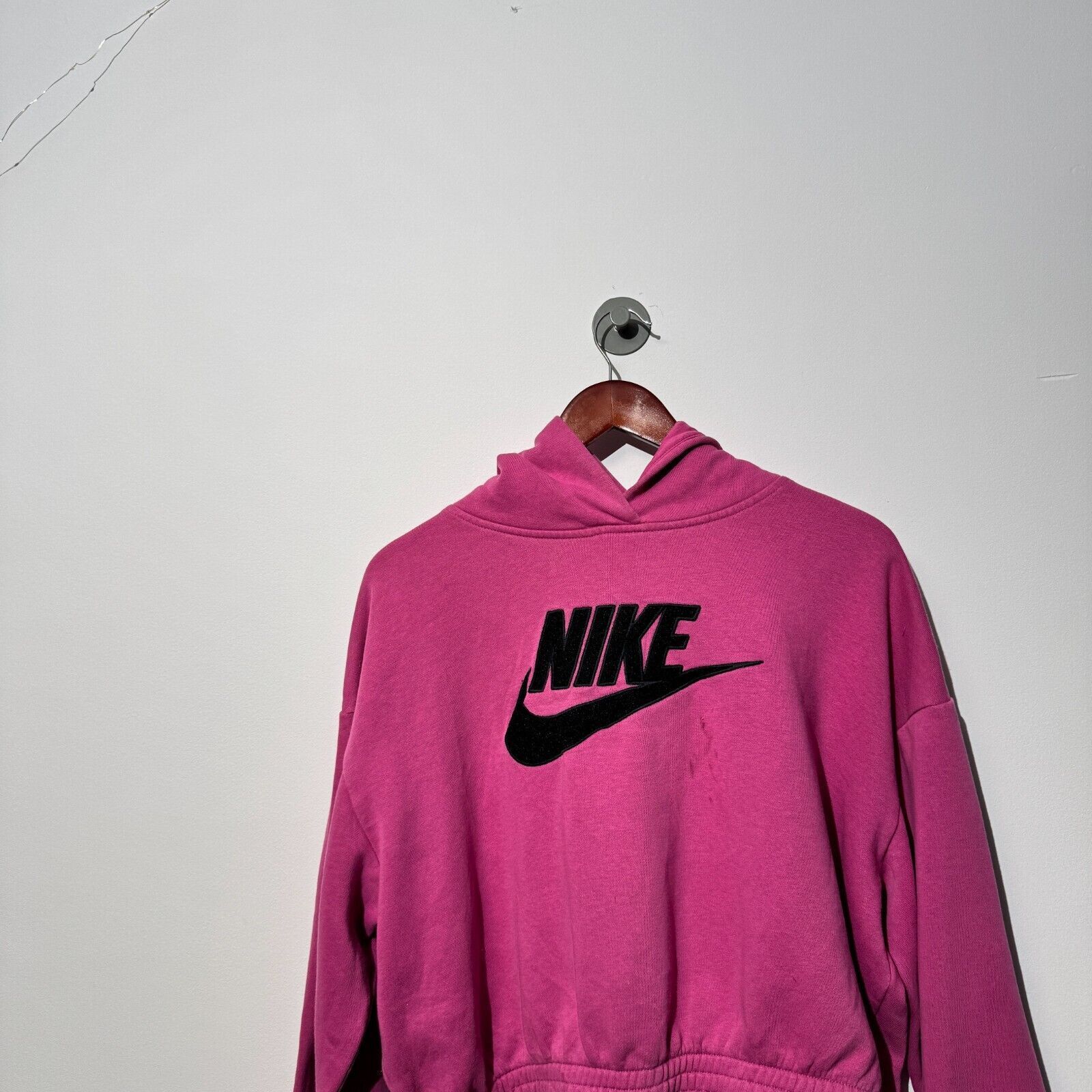 Nike × Vintage Vintage Nike Women's Pink Cotton Hoodie Size M Purple Lilac Size US M / EU 48-50 / 2 - 5 Thumbnail
