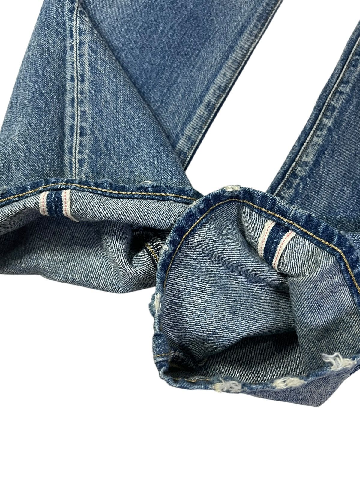 Japanese Brand Vintage Japanese Brand Selvedge Distress Denim Jean Size US 31 - 8 Thumbnail