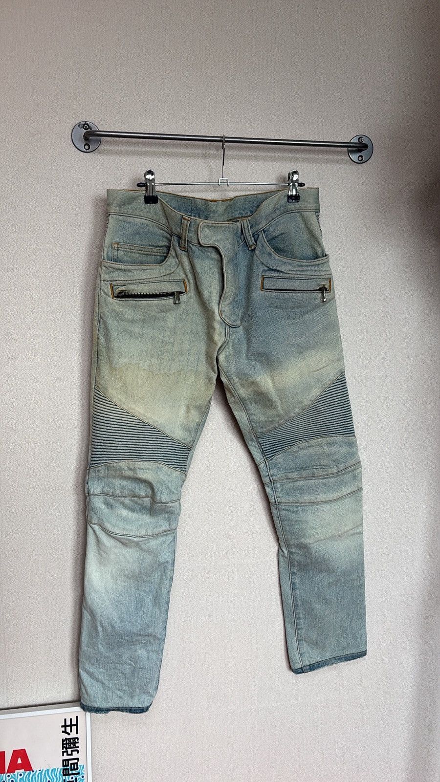 Balmain Balmain Biker Jean 30 Size US 30 / EU 46 - 2 Thumbnail